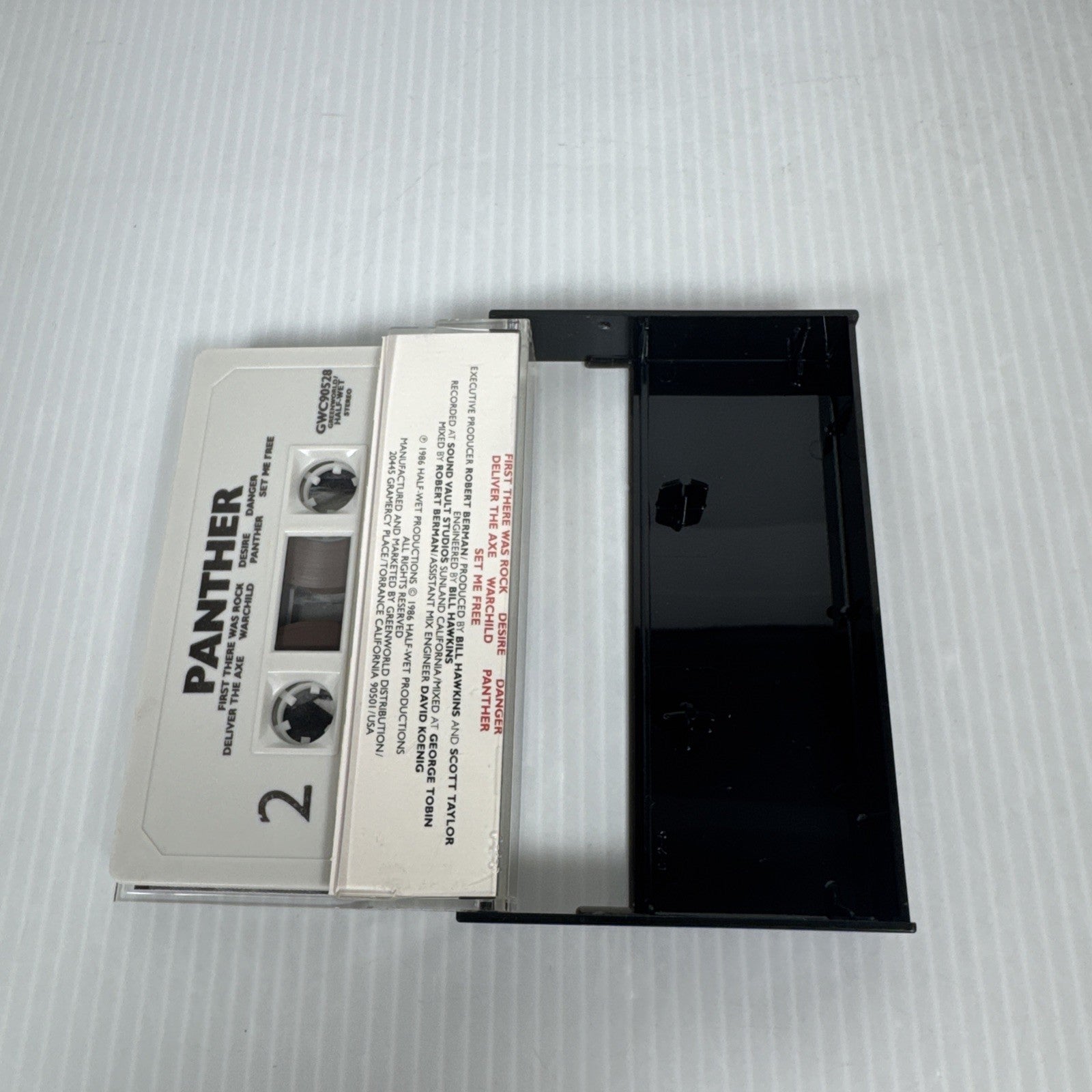 Panther - Panther (Self Titled) OOP Vintage 1986 Metal Cassette Tape