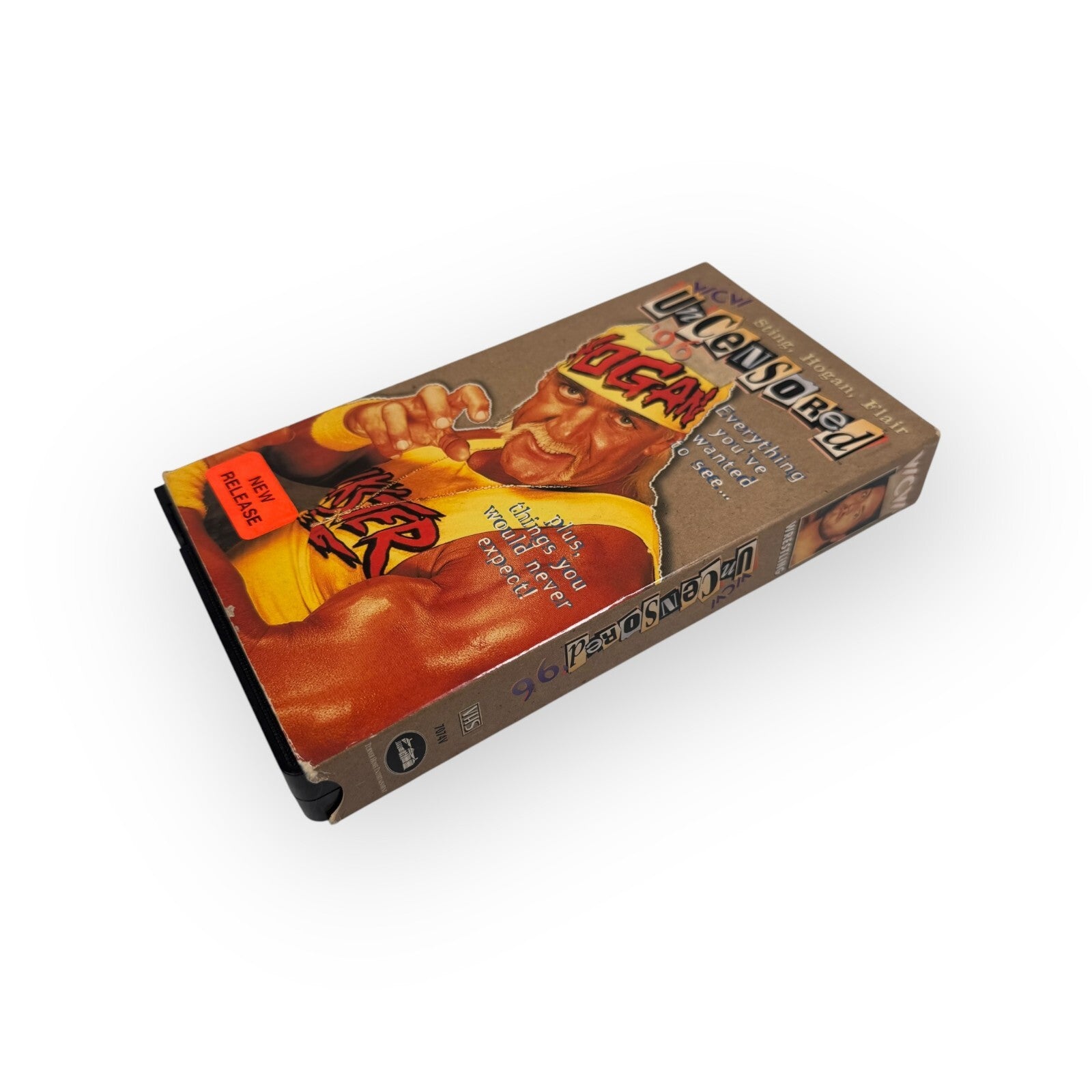 WCW Uncensored 1996 Classic Wrestling VHS Vintage Hulk Hogan, Sting, Flair RARE