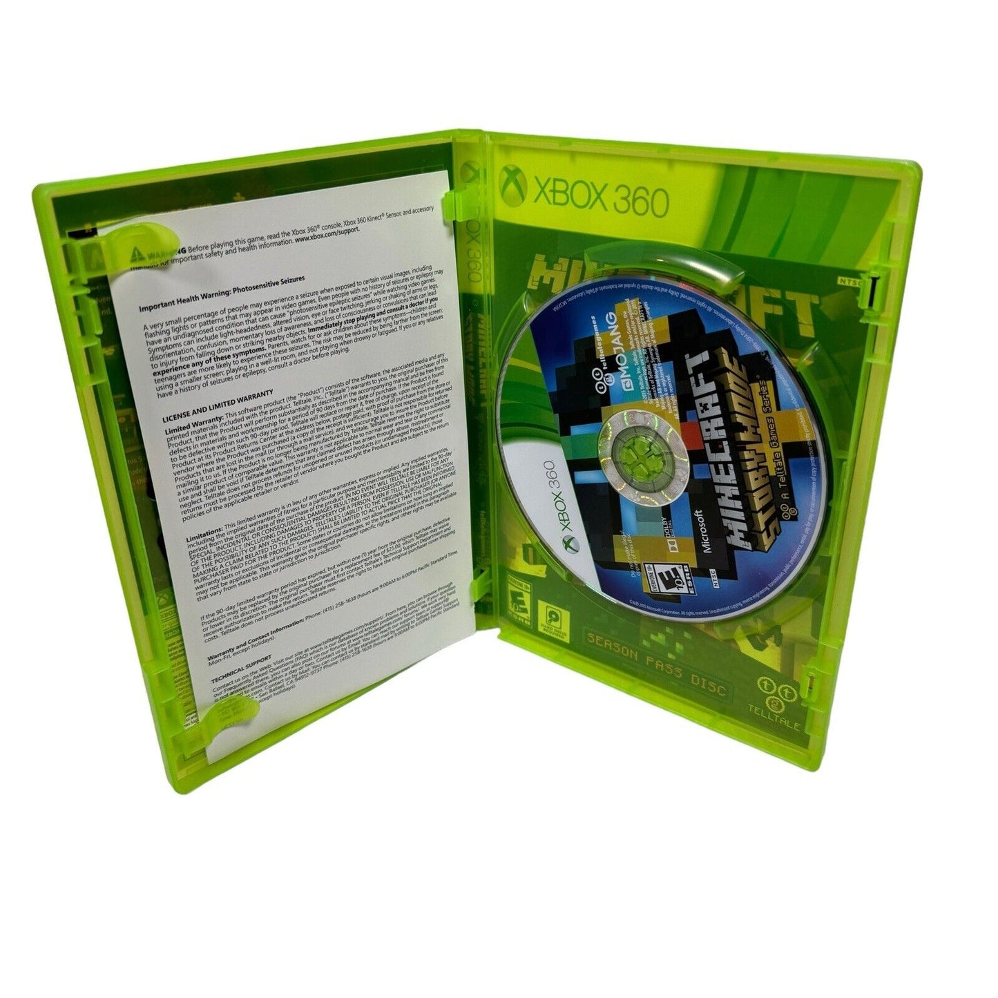 Minecraft: Story Mode - Season Pass Disc (Microsoft Xbox 360, 2015) TESTED