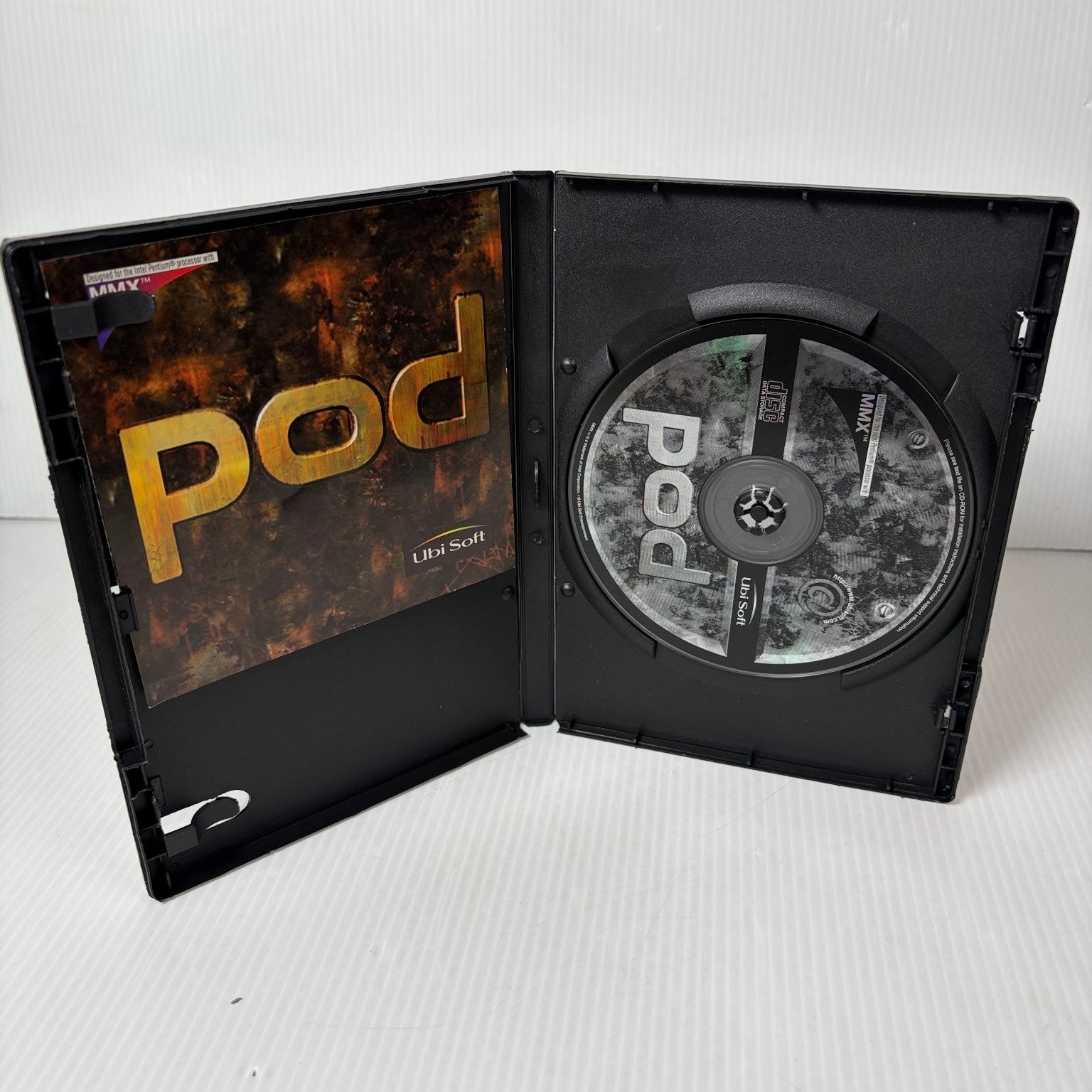 Pod PC CD-ROM Video Game Intel MMX Racing Futuristic Game Disc w/ Insert