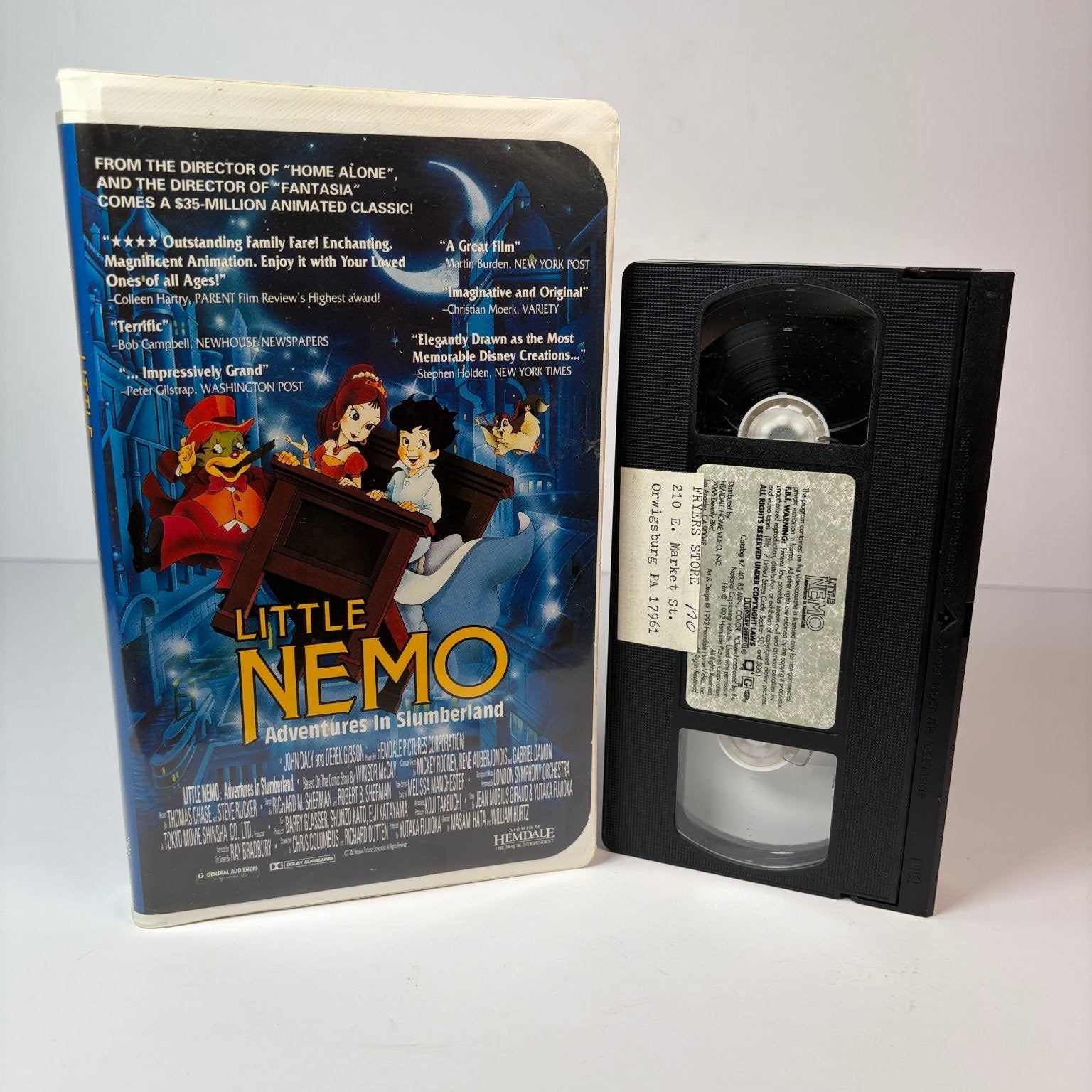 Little Nemo Adventures in Slumberland VHS 1993 Animated Hemdale
