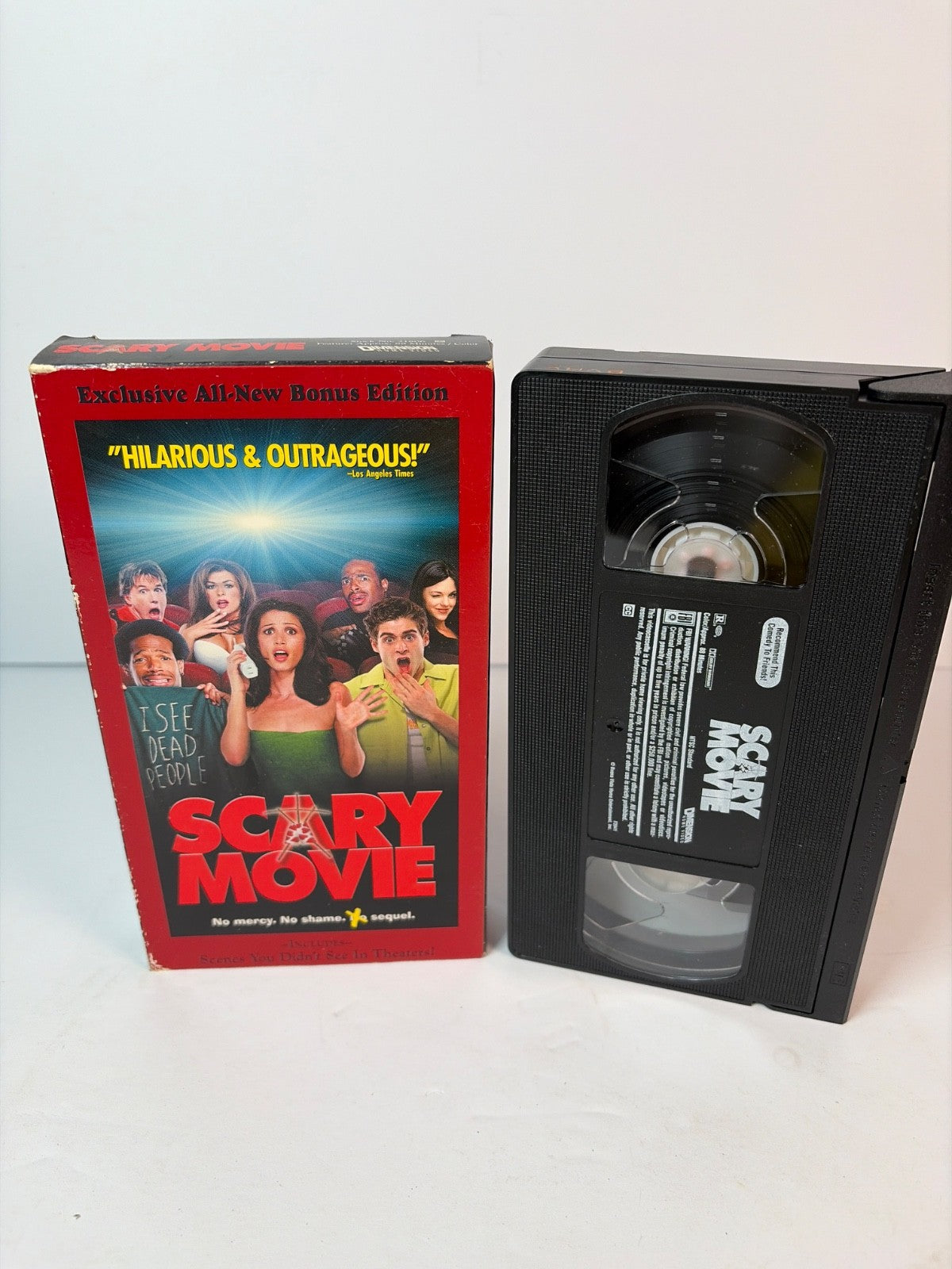 Scary Movie VHS 2000 Comedy Horror Bonus Edition Dimension Home Video