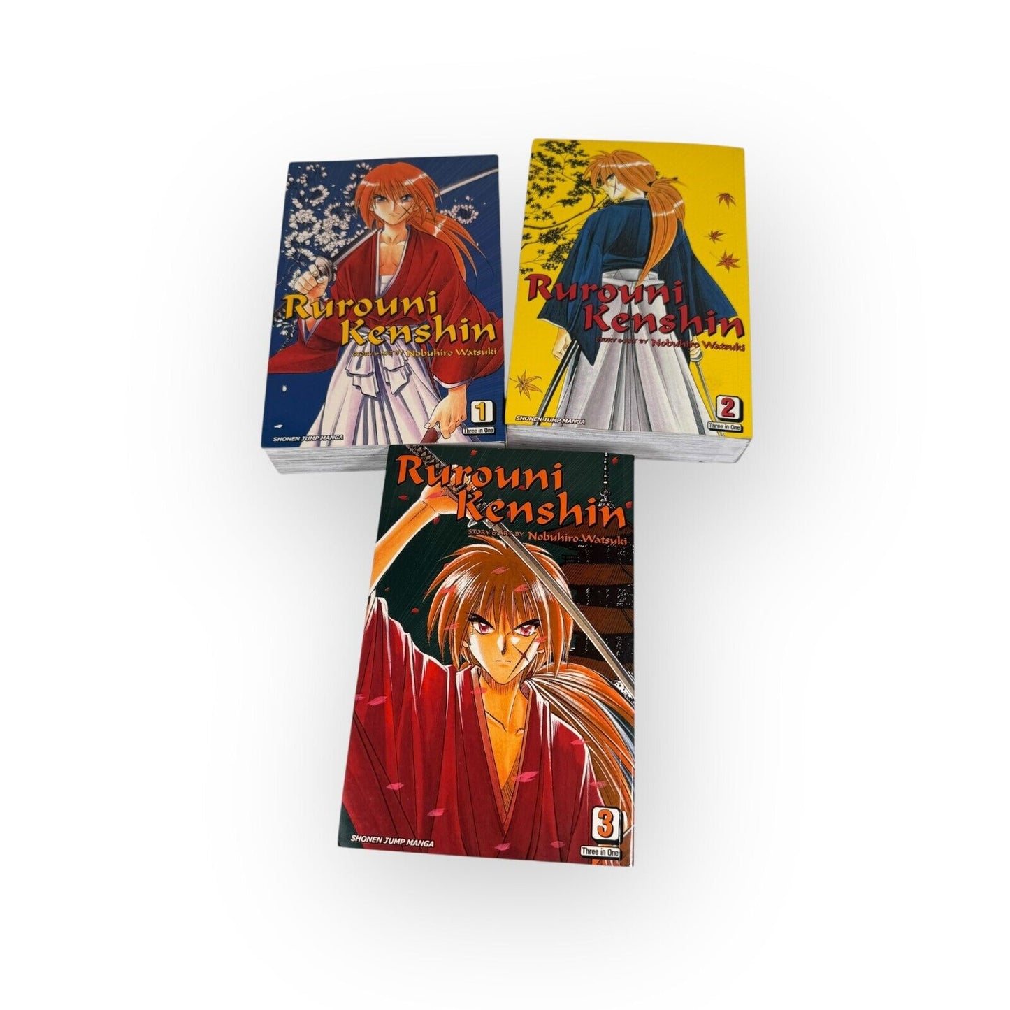 Rurouni Kenshin Viz Big Three-in-One Omnibus Books Volume 1-3