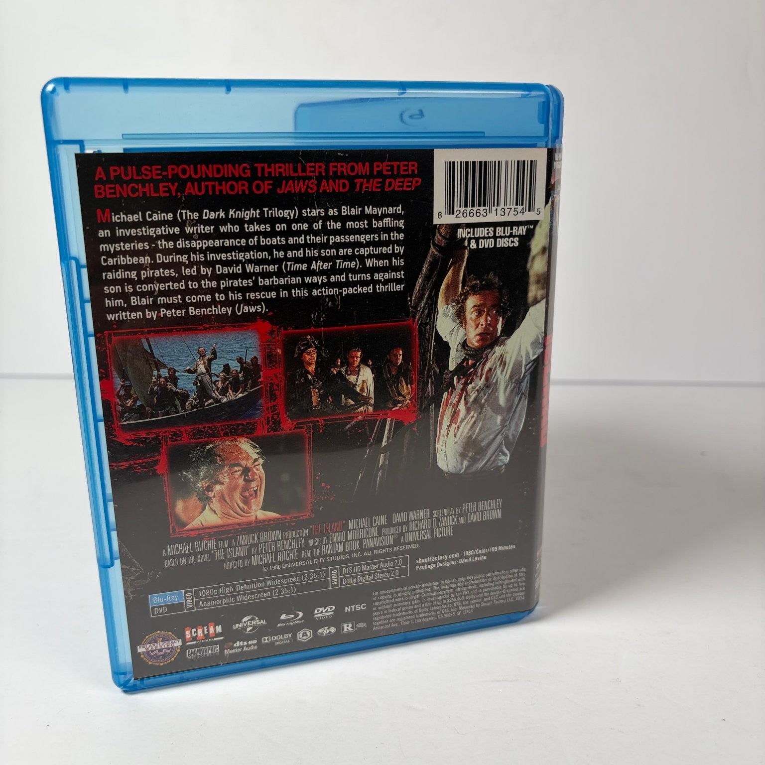 The Island Blu-ray + DVD (1980) Michael Caine, David Warner, Peter Benchley
