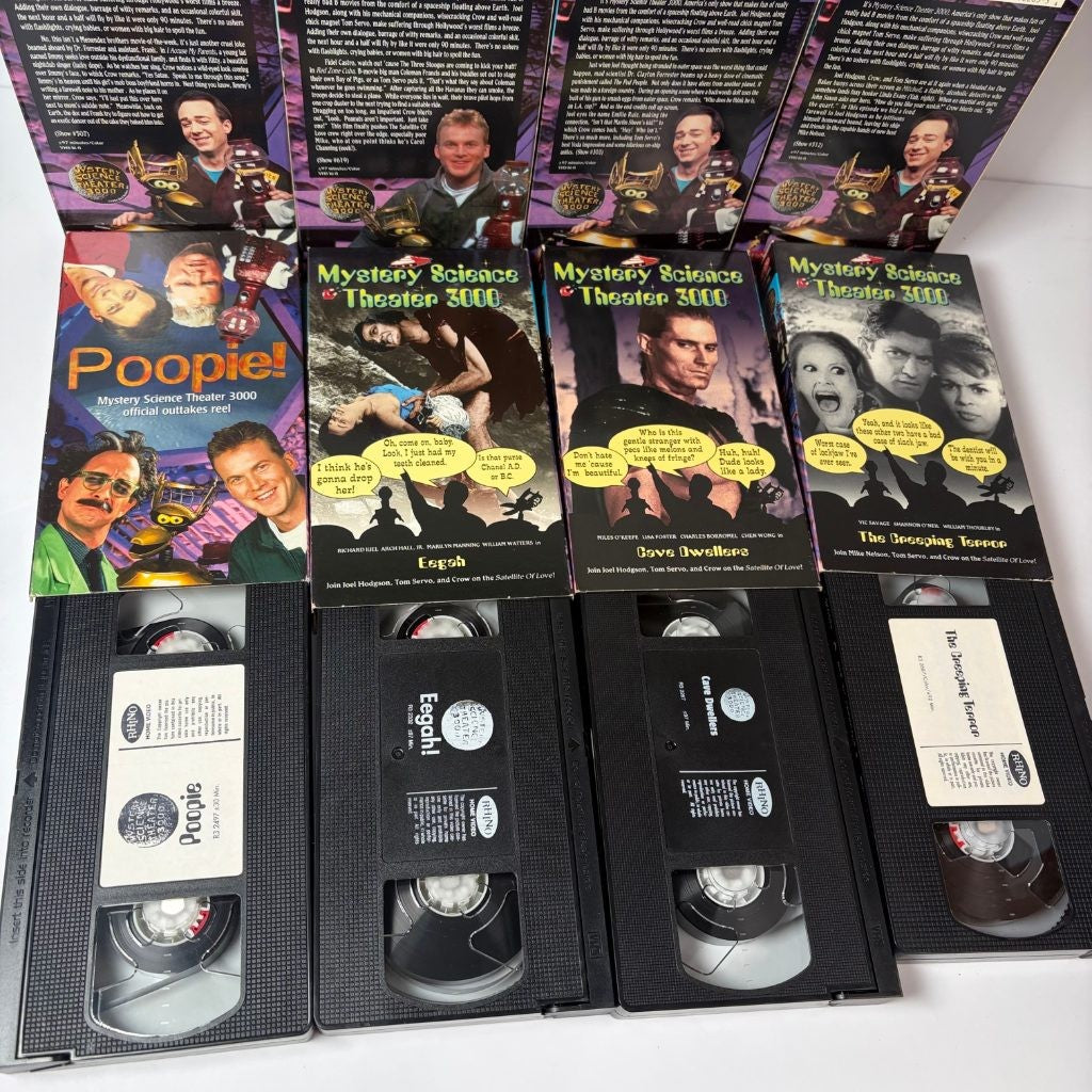 Mystery Science Theater 3000 MST3K Rhino VHS Lot of 8 Mitchell Pod People Poopie