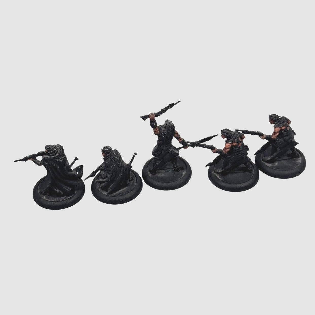 Rackham Confrontation Lot of 5 Human Miniatures Army Partially Painted