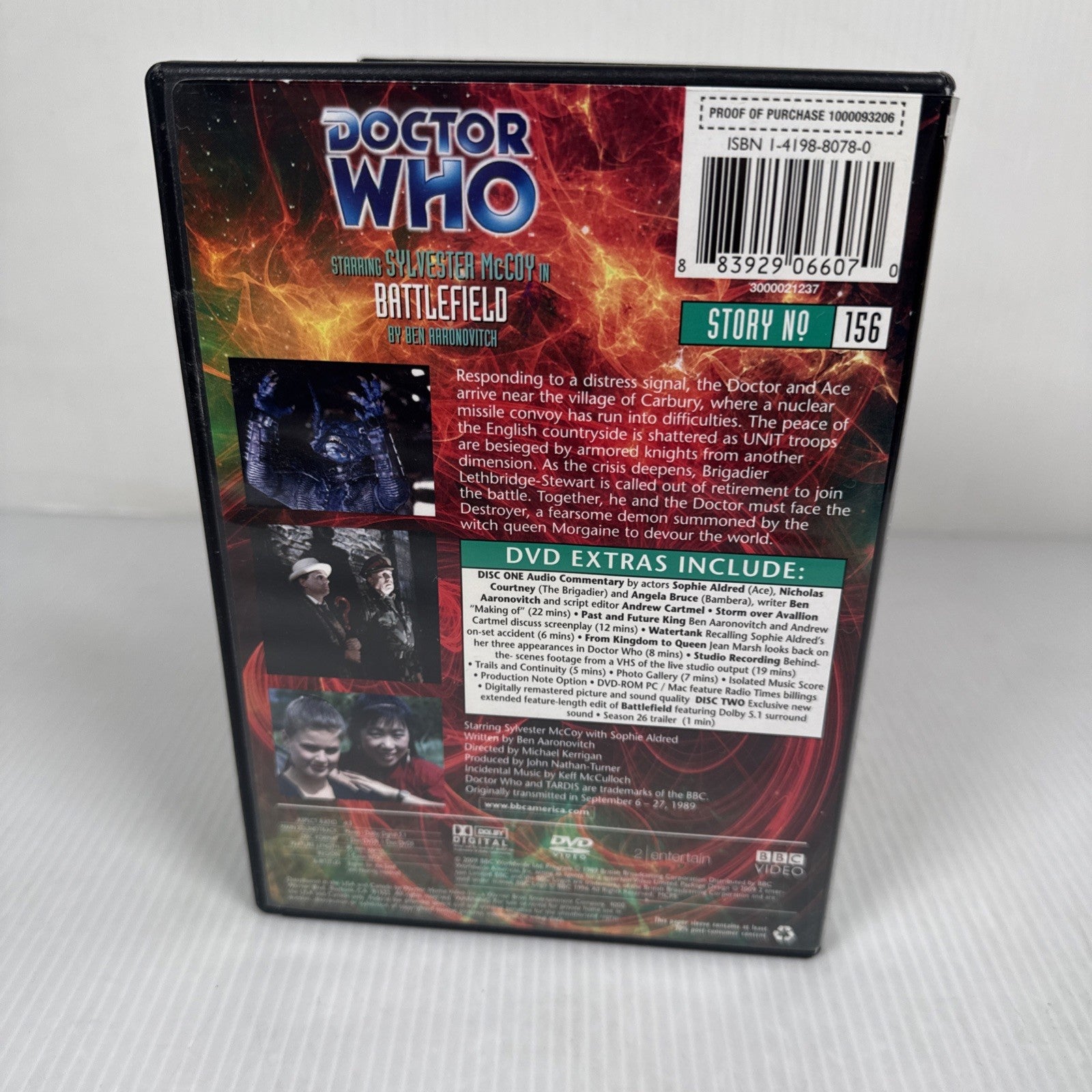 Doctor Who - Battlefield (DVD, 2009) Rare US Release Story 156 Sylvester Mccoy