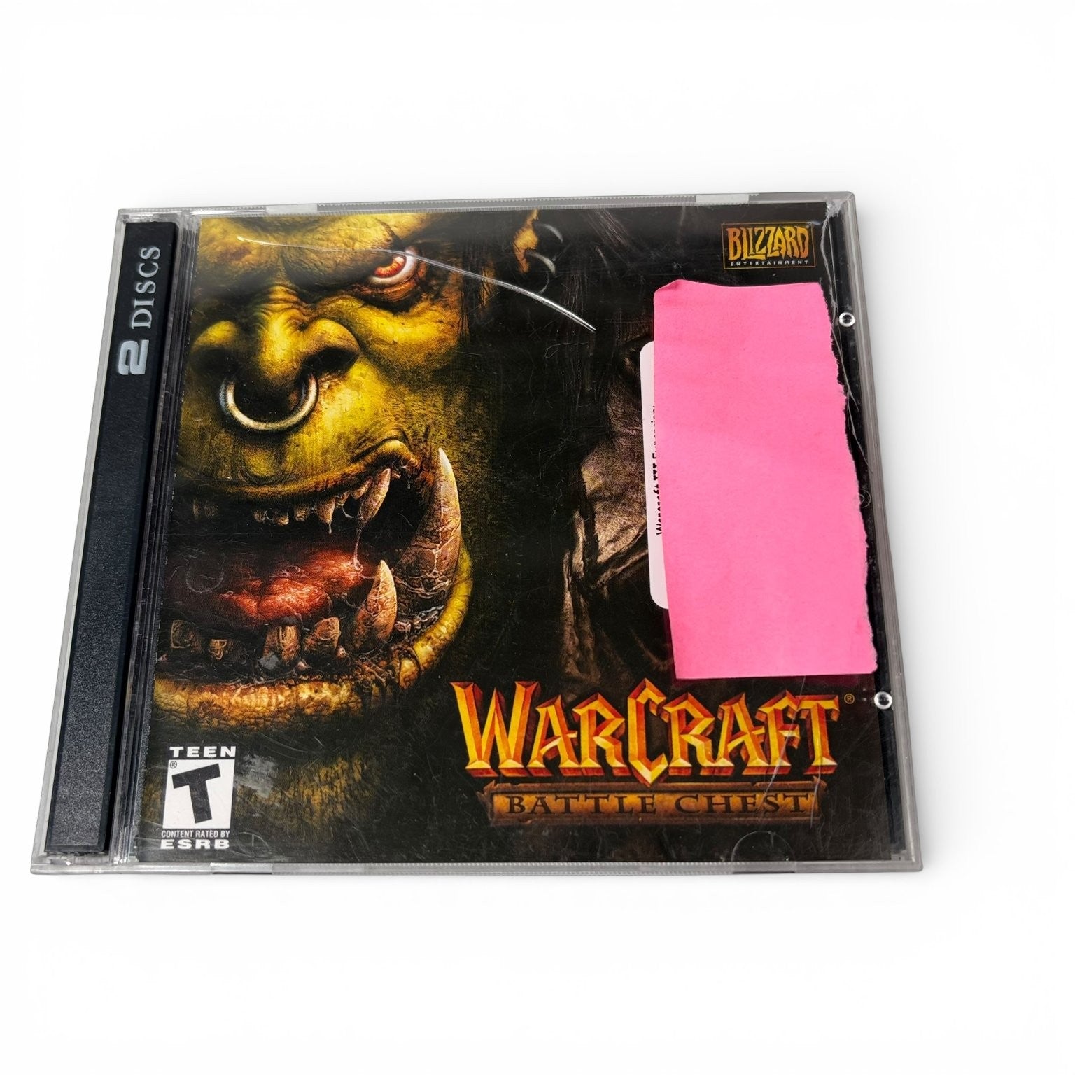 Warcraft Battle Chest PC Video Game Discs in Jewel Case Blizzard Strategy