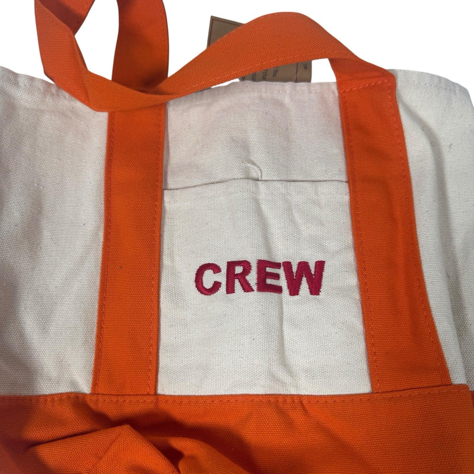 Trader Joe’s Crew Exclusive Mini Tote Bag Orange With Tag