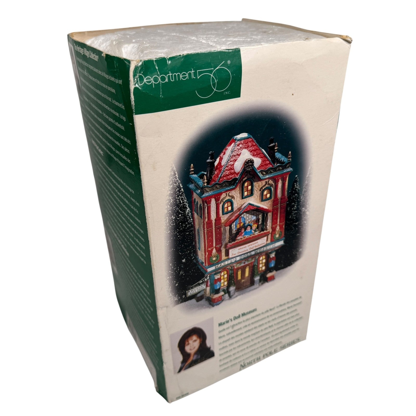 Department 56 North Pole Marie's Doll Museum Lighted House Christmas Decor Boxed