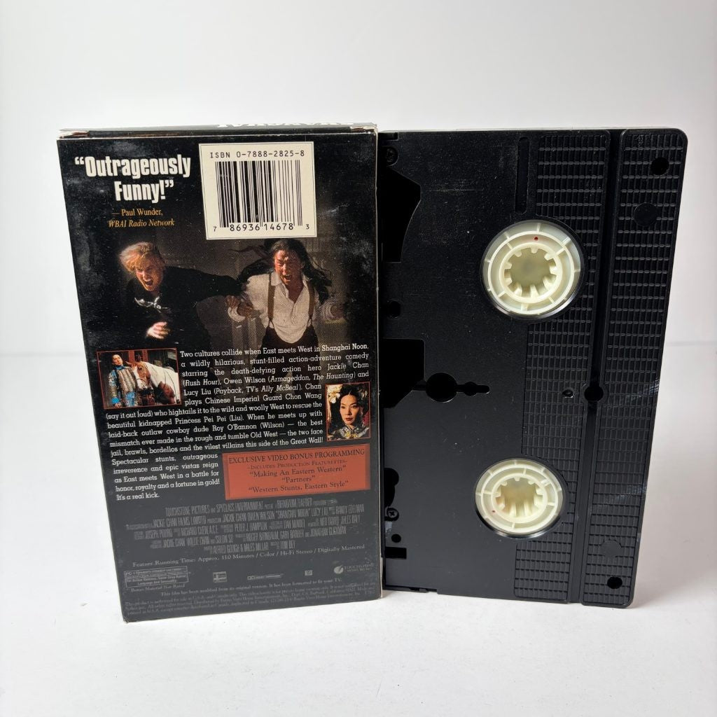 Shanghai Noon VHS Exclusive Video Bonus Edition Jackie Chan Owen Wilson Lucy Liu
