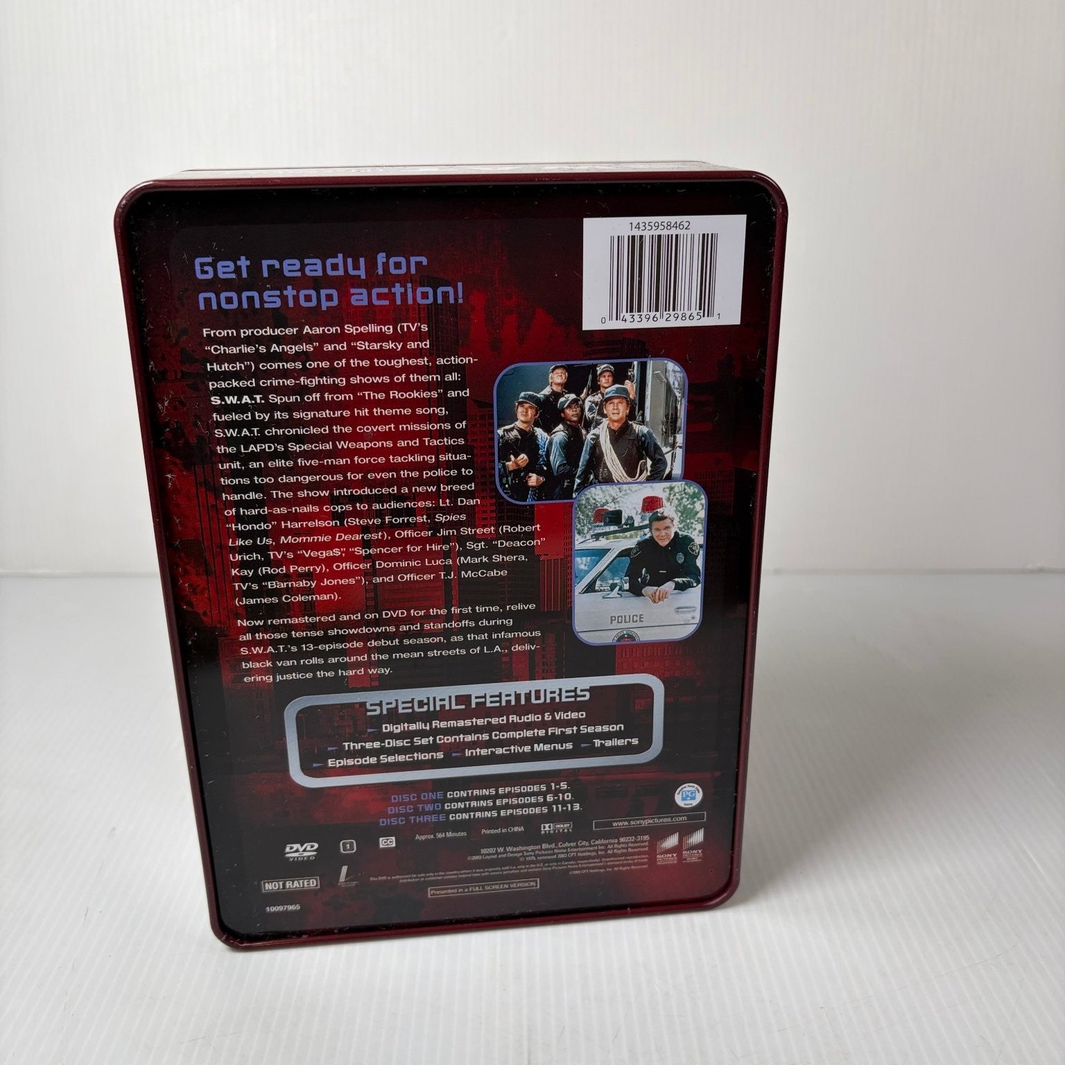 S.W.A.T. The Complete First Season DVD 2003 Collector's Tin Robert Urich