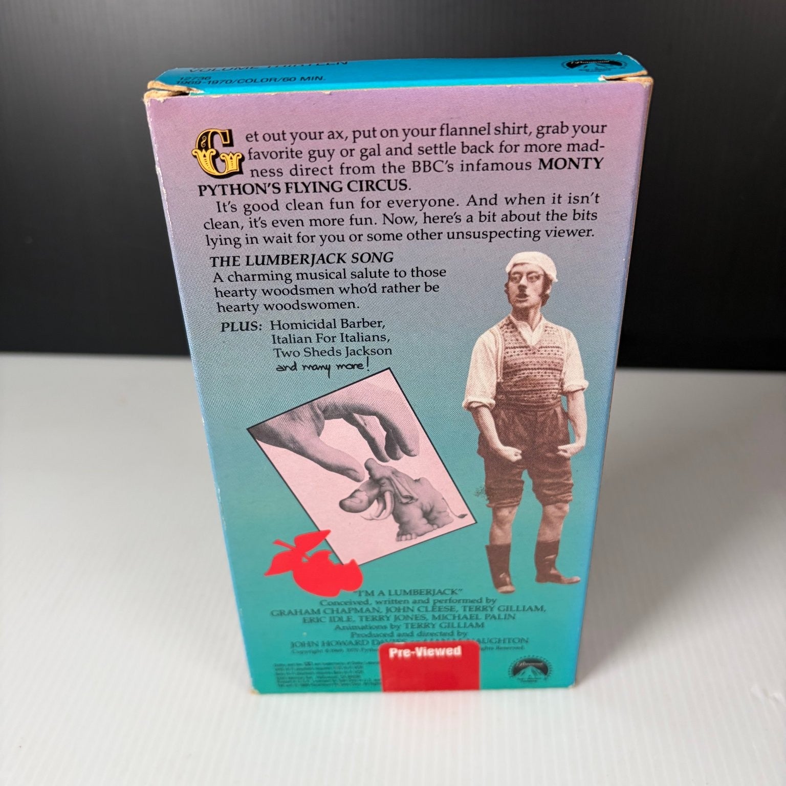 Monty Python's Flying Circus VHS I'm a Lumberjack Comedy Volume 13 Paramount