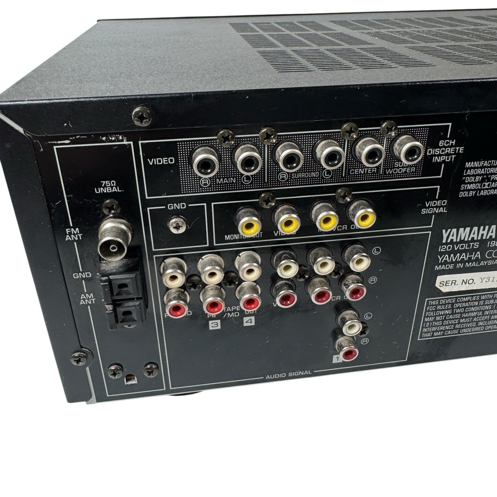 Yamaha R-V503 Receiver HiFi Stereo Budget Audiophile 5.1 Channel Phono Theater