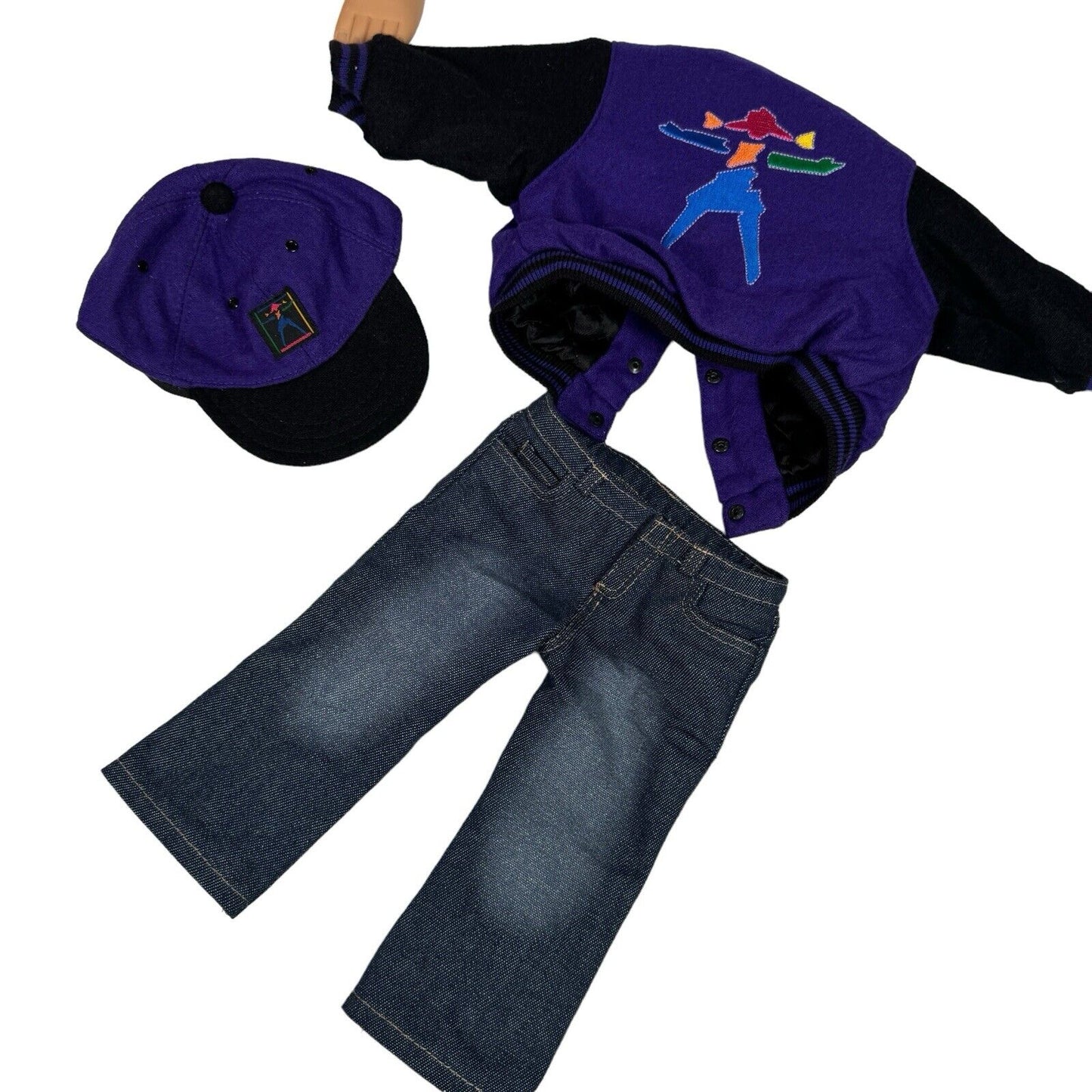 Samantha American Girl Doll Lot w/ Locker, Varsity Bomber Jacket, Hat & More