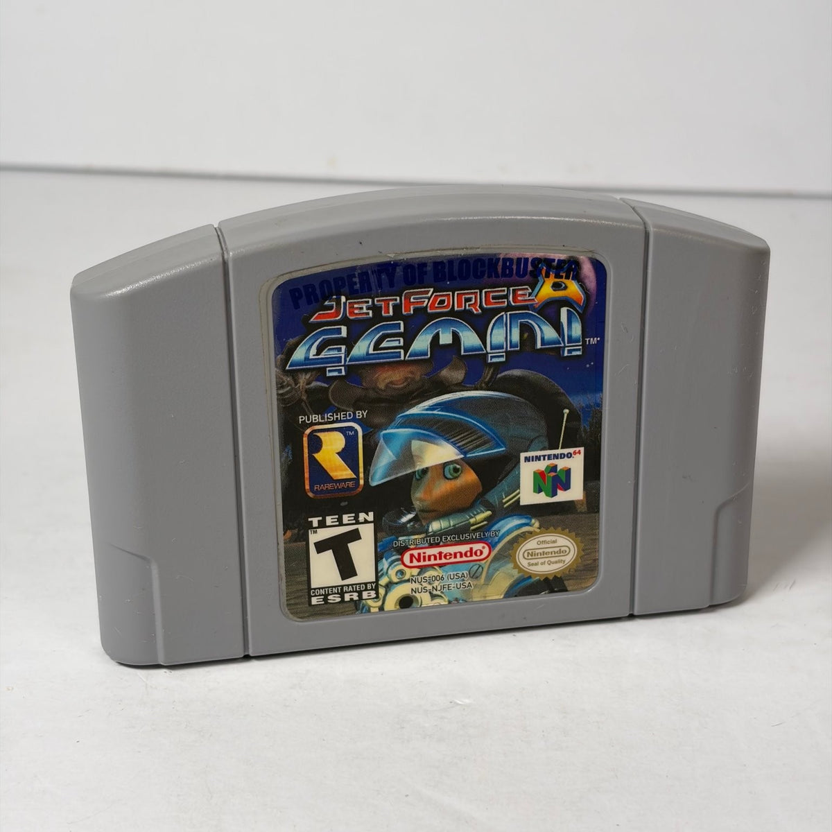 Jet Force Gemini Nintendo 64 N64 Game Cartridge Ex-Blockbuster Rental Rareware