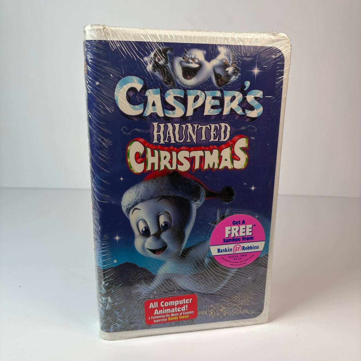 Casper's Haunted Christmas VHS 2000 Animated Family Holiday Universal