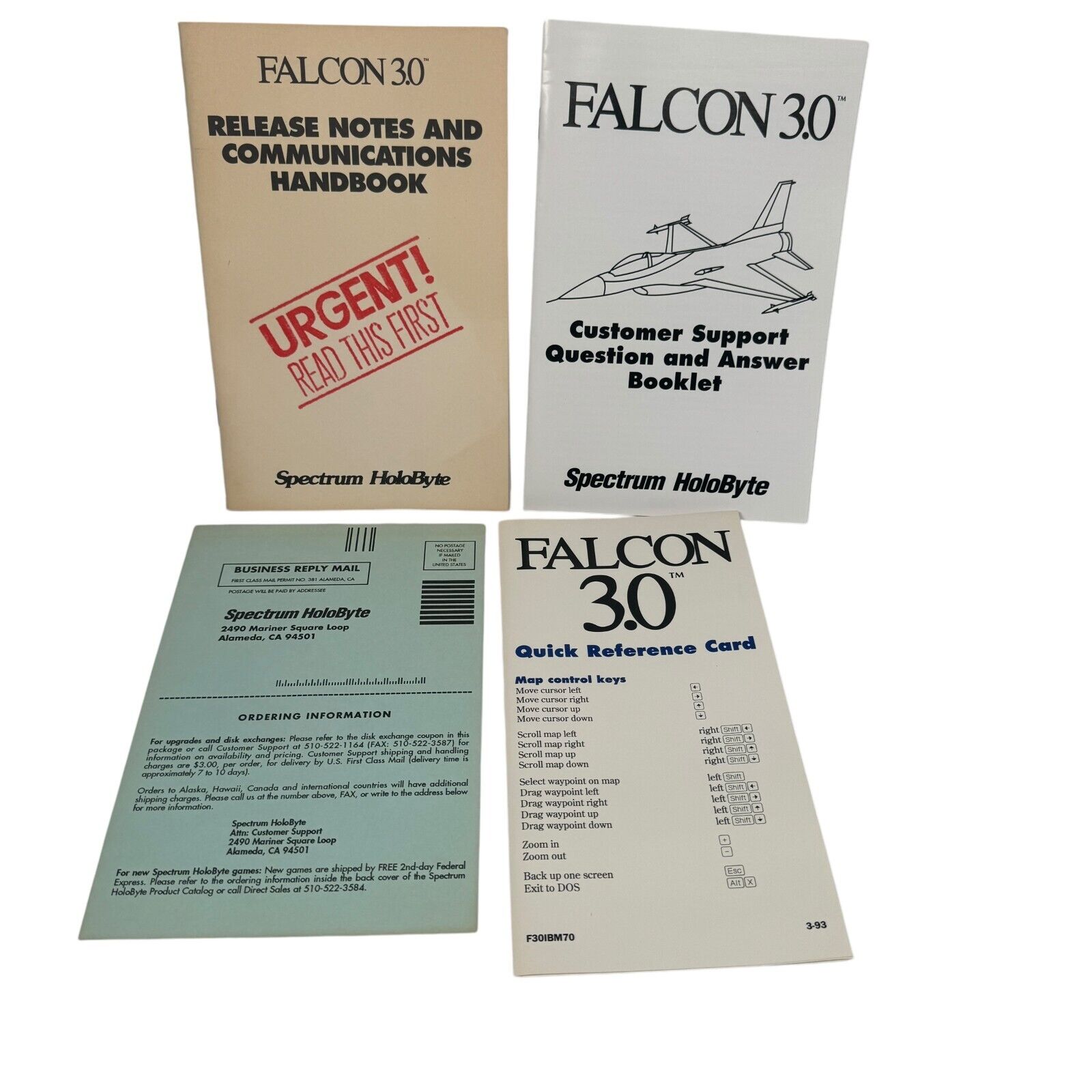 Falcon 3.0 Flight Simulator from Electronic Battlefield Series Big Box PC CIB