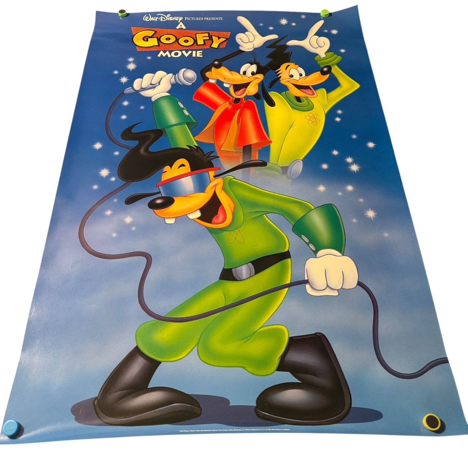 Vintage Disney A Goofy Movie 1995 Promo Video Store Poster 24"x36" Max Powerline