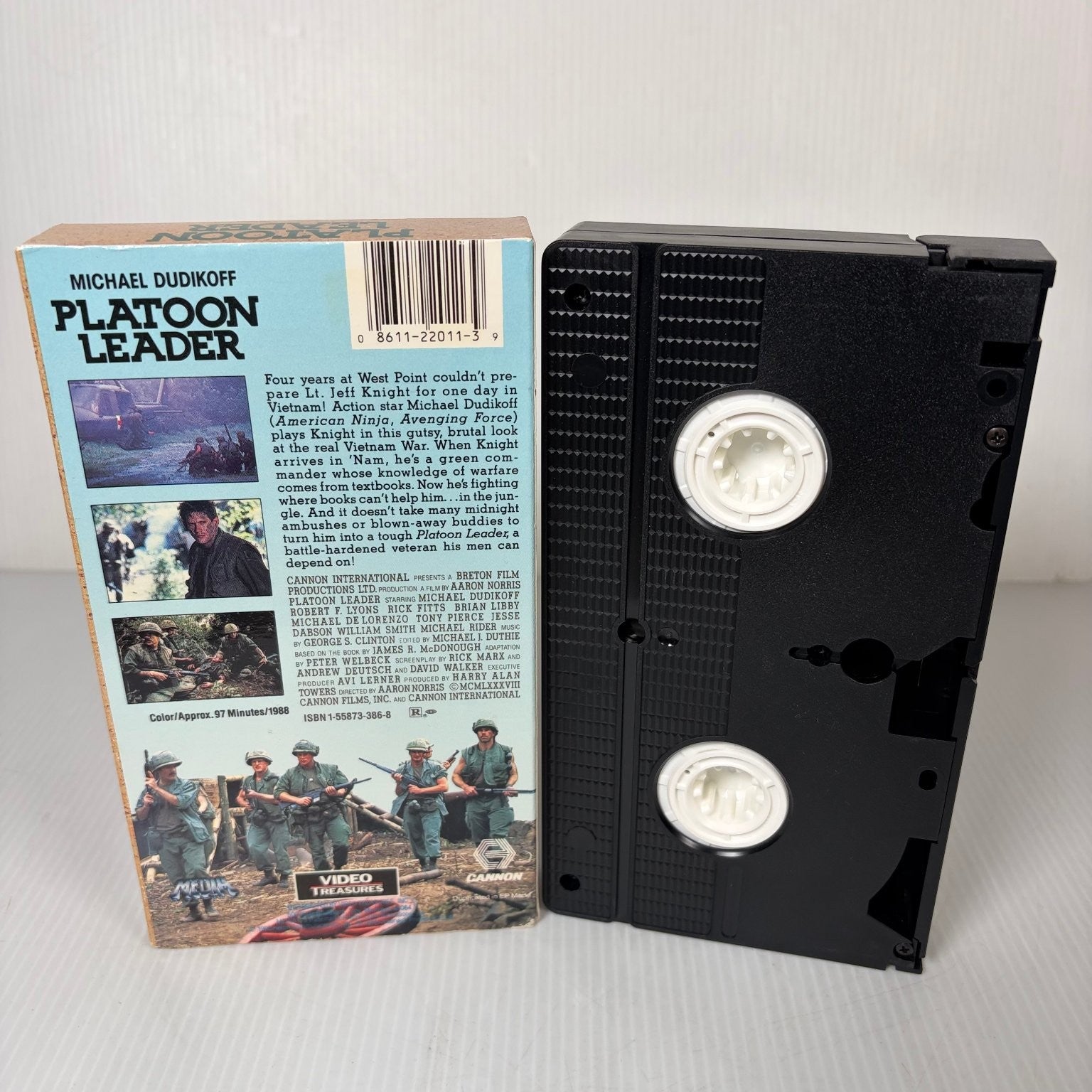 Platoon Leader VHS 1988 War Action Michael Dudikoff Video Treasures Cannon Media
