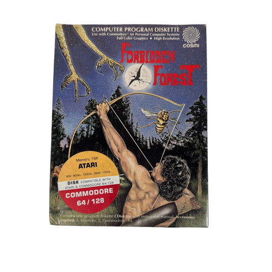 Forbidden Forest by Cosmi for Atari 16K and Commodore 64/128 Floppy 5.25"