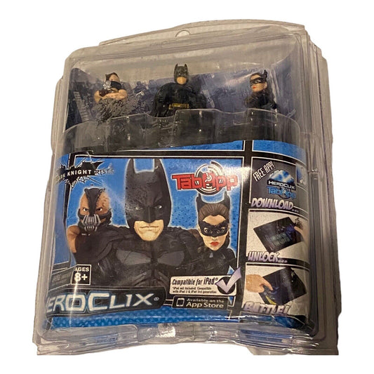 HeroClix TabApp Dark Knight Rises Batman Bane Catwoman Mini Figures NIB