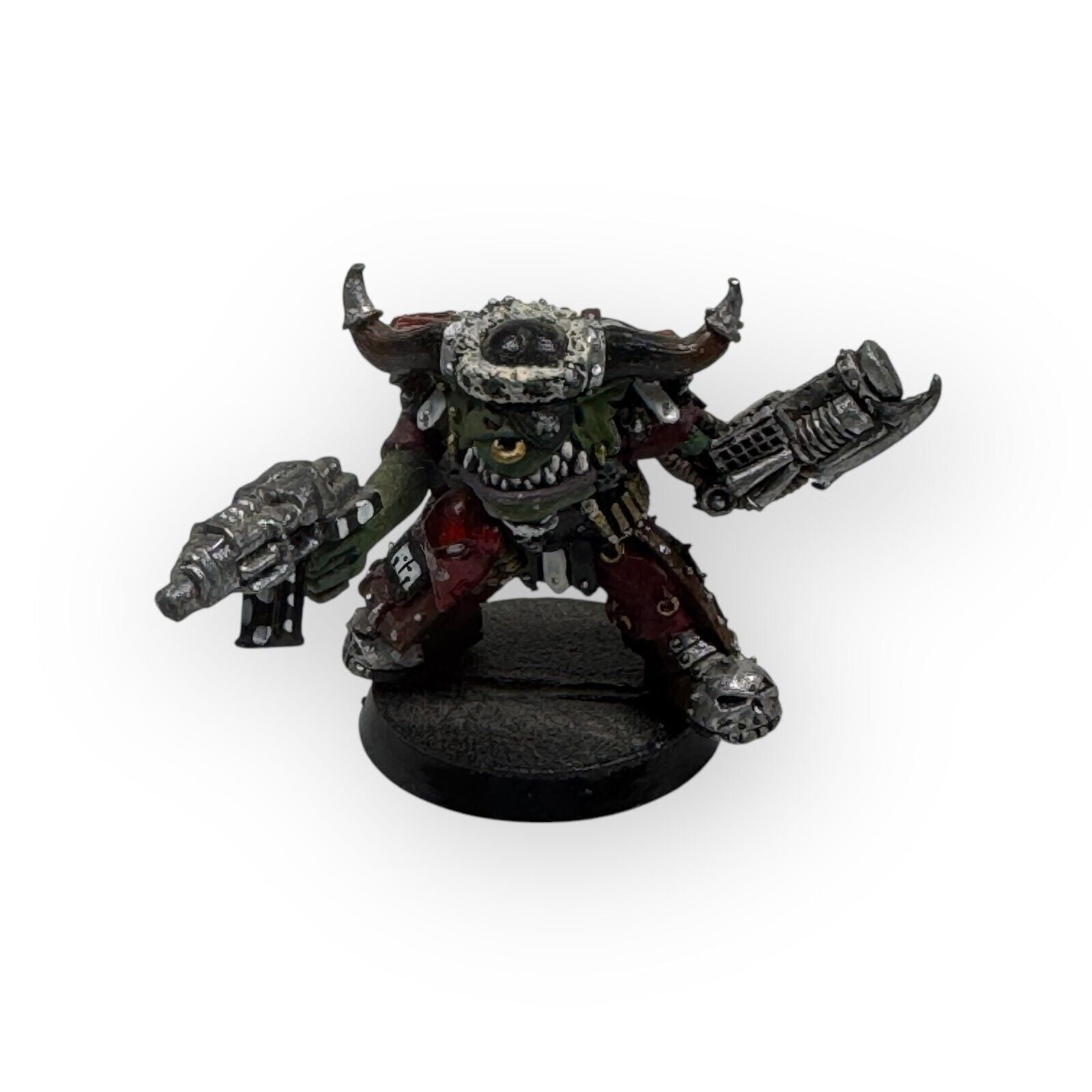 Warhammer 40K Rogue Trader Ork Goff Warboss OOP Miniature Assembled & Painted