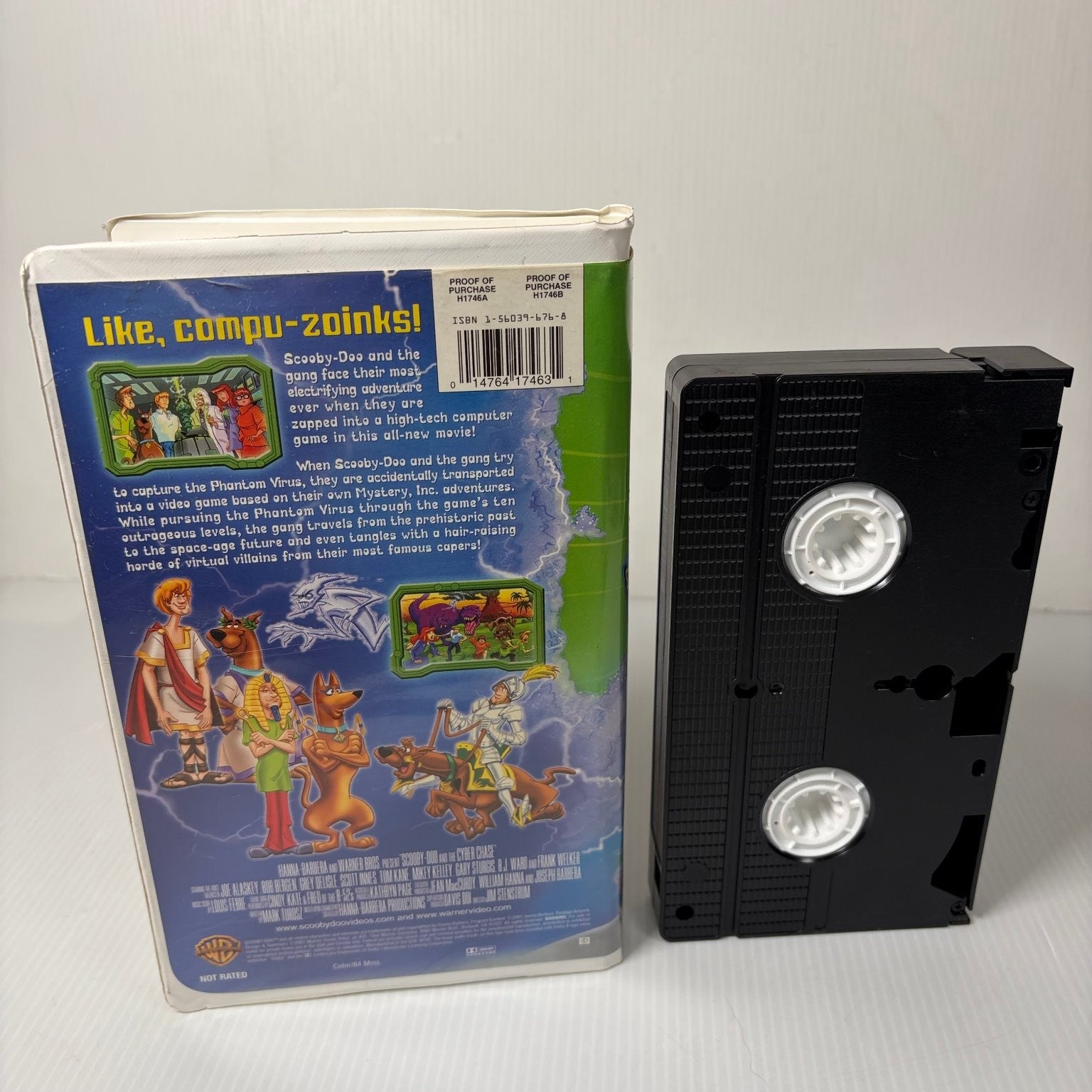 Scooby-Doo and the Cyber Chase VHS 2001 Animated Mystery Warner Bros Clamshell