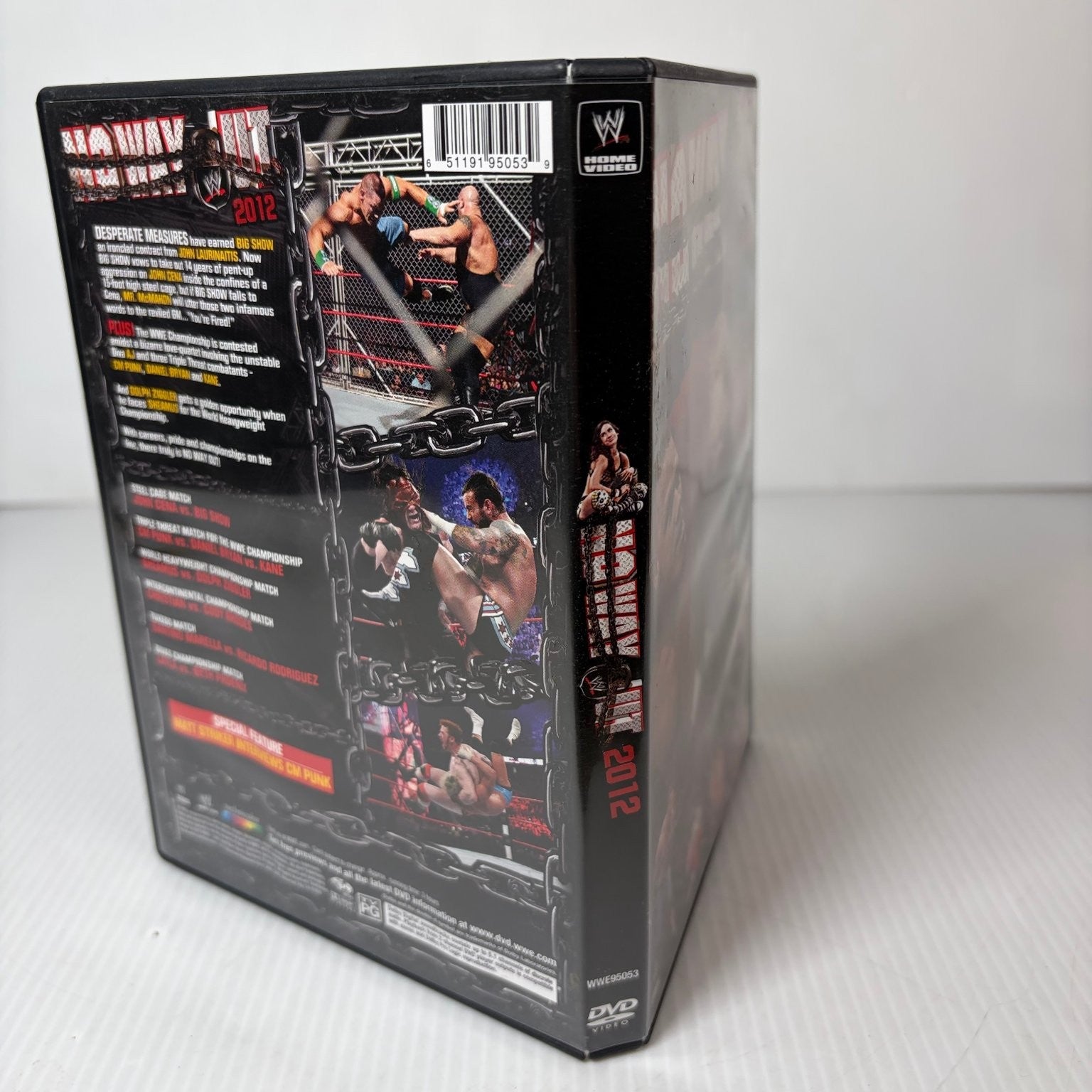 WWE No Way Out 2012 DVD John Cena CM Punk Big Show Wrestling Event