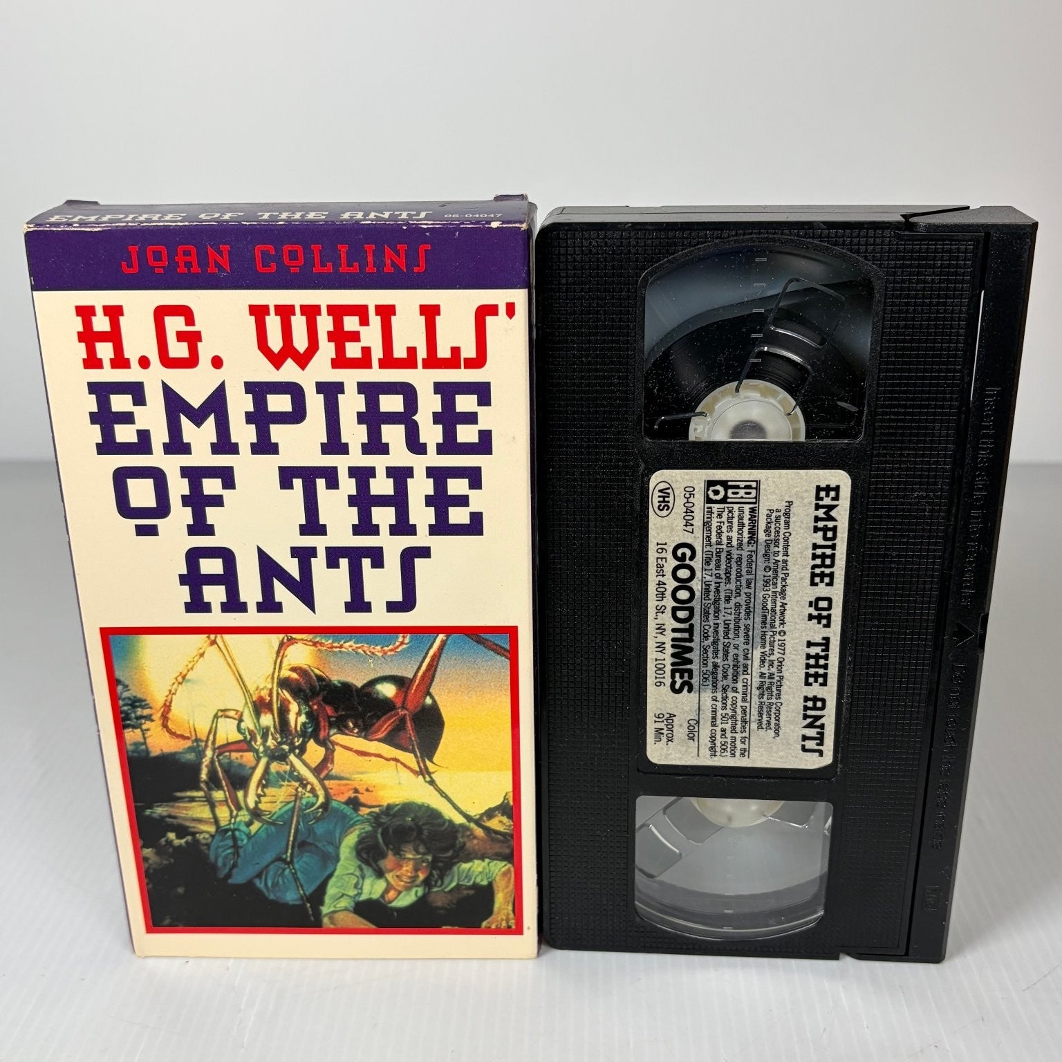 Empire of the Ants VHS 1993 Sci-Fi Horror Joan Collins GoodTimes H.G. Wells
