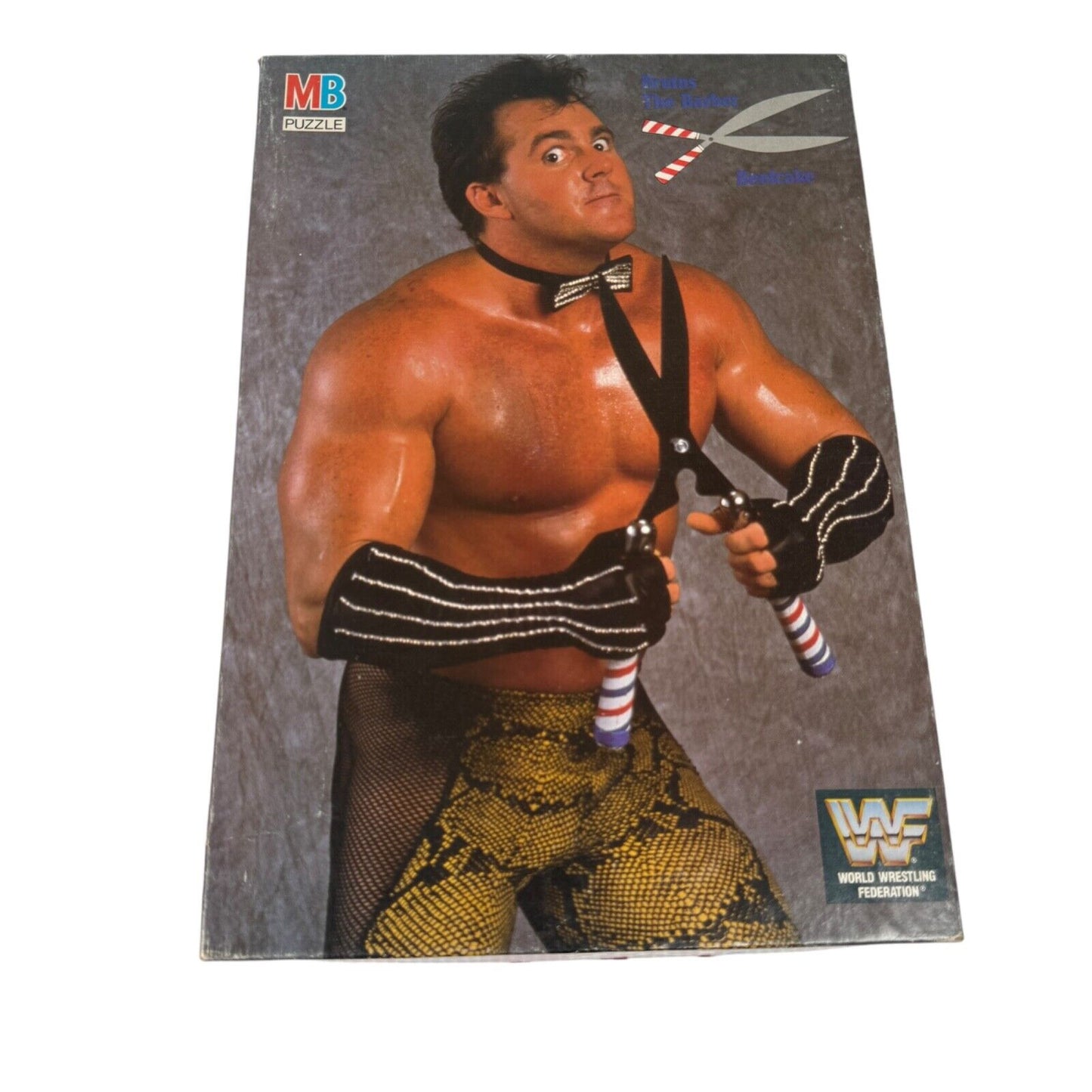 VTG Milton Bradley WWF Brutus the Barber Beefcake 250 pc Puzzle