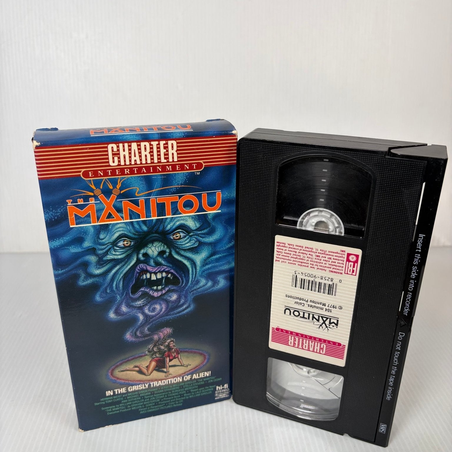 The Manitou VHS 1978 Supernatural Horror Charter Entertainment