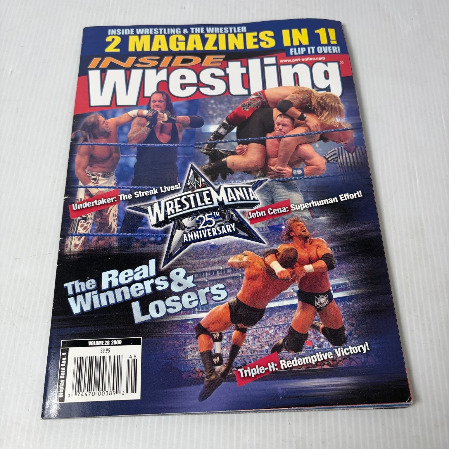 Inside Wrestling & The Wrestler Magazine July 2009 WrestleMania 25th Anniversary