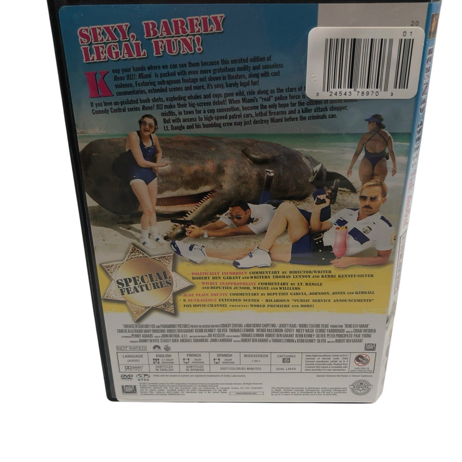 Reno 911 Miami 9 11 THE MOVIE Unrated Edition Thomas Lennon COMEDY RENO 2007