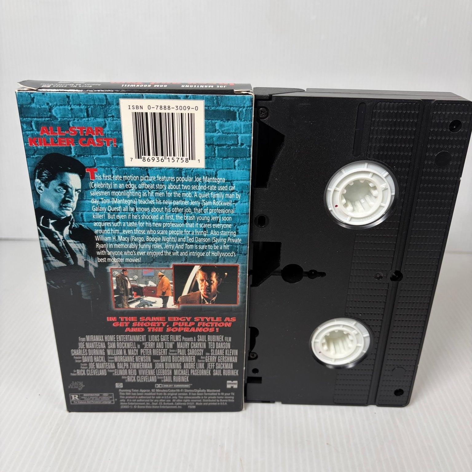 Jerry and Tom VHS 1998 Crime Comedy All-Star Cast Miramax Home Entertainment