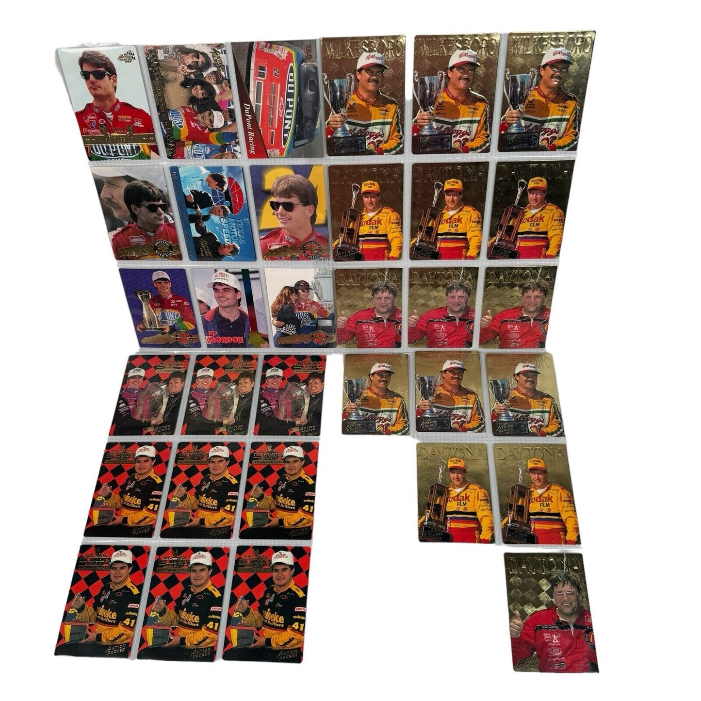 Lot Of 262 Nascar Trading Cards Action Packed Gold Foil Power Racing Upper Deck