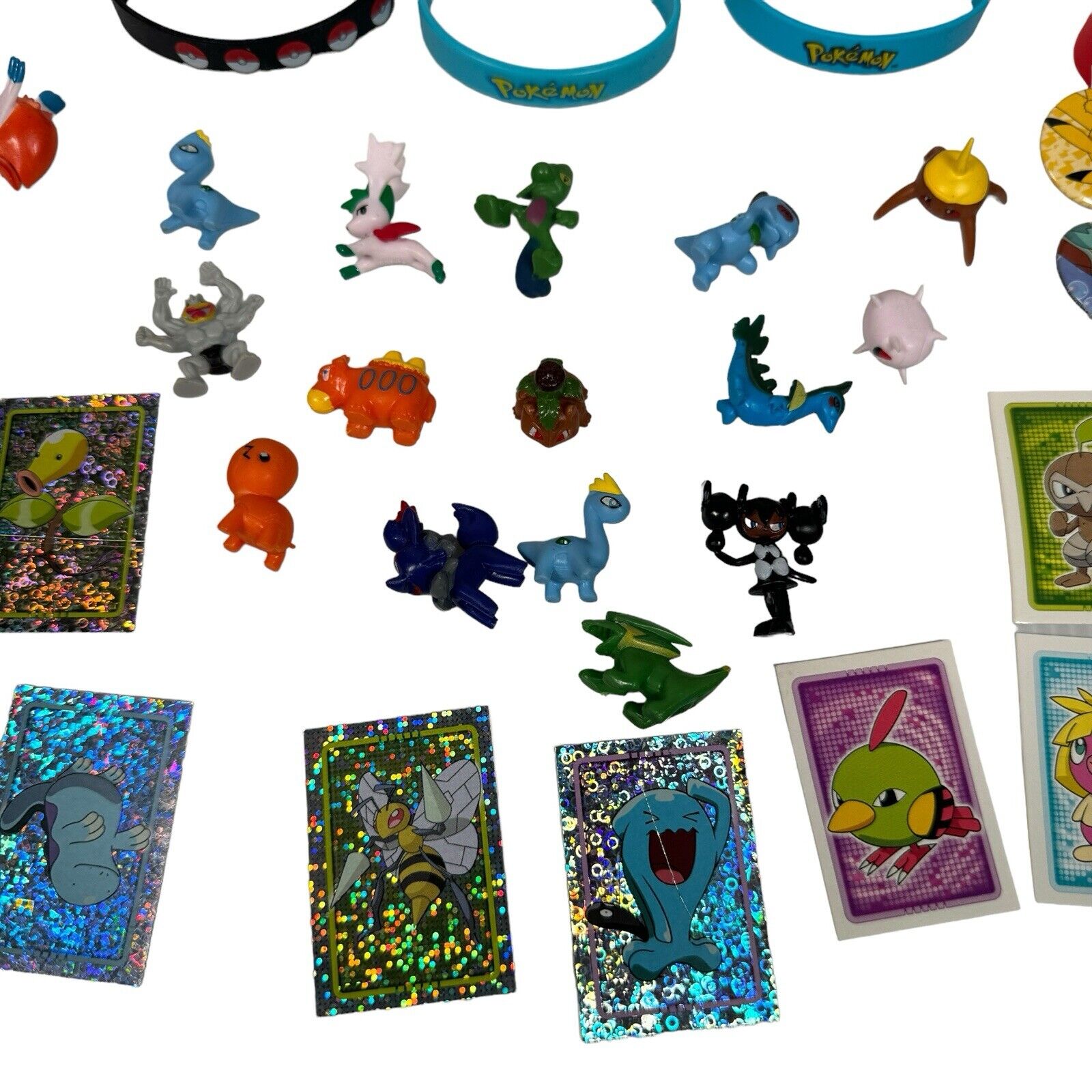 Pokemon Birthday Party Favors Lot with Miniatures, Bracelets, Stickers & More