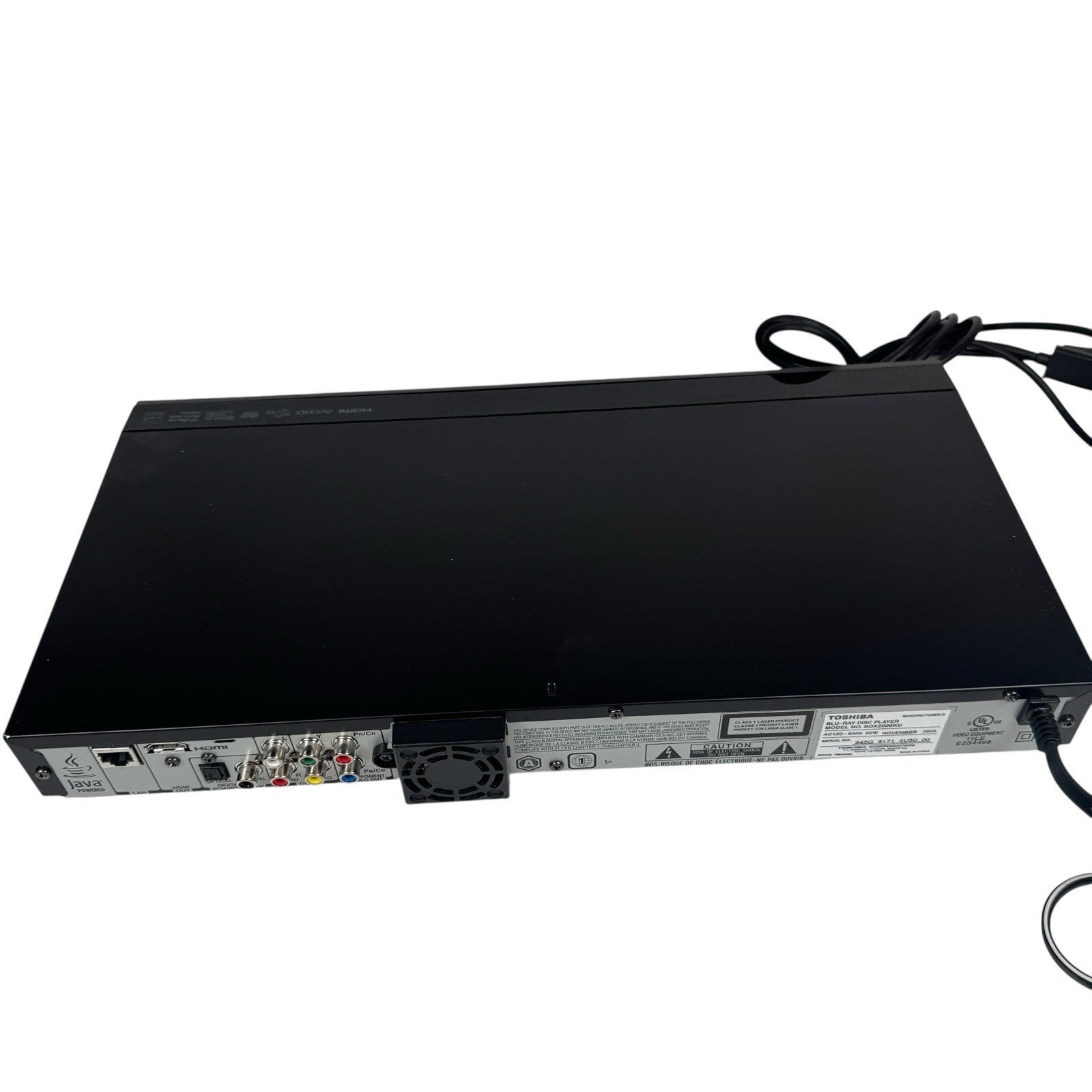 Toshiba BDX2200KU Blu-Ray Disc & DVD Player w/ Streaming - Manual & Remote