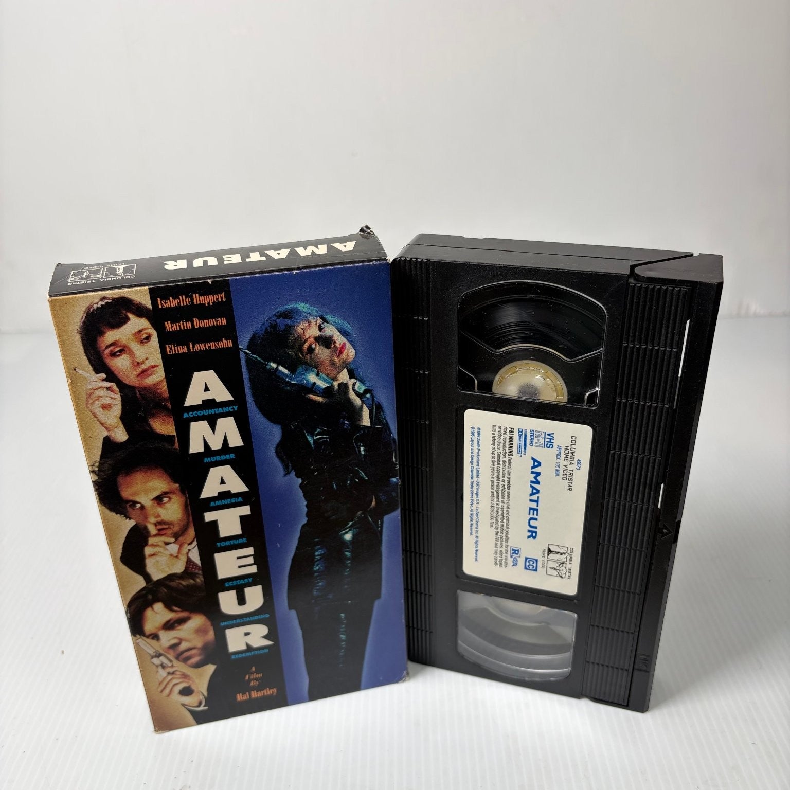 Amateur VHS 1994 Dark Comedy Drama Isabelle Huppert Hal Hartley Sony Pictures
