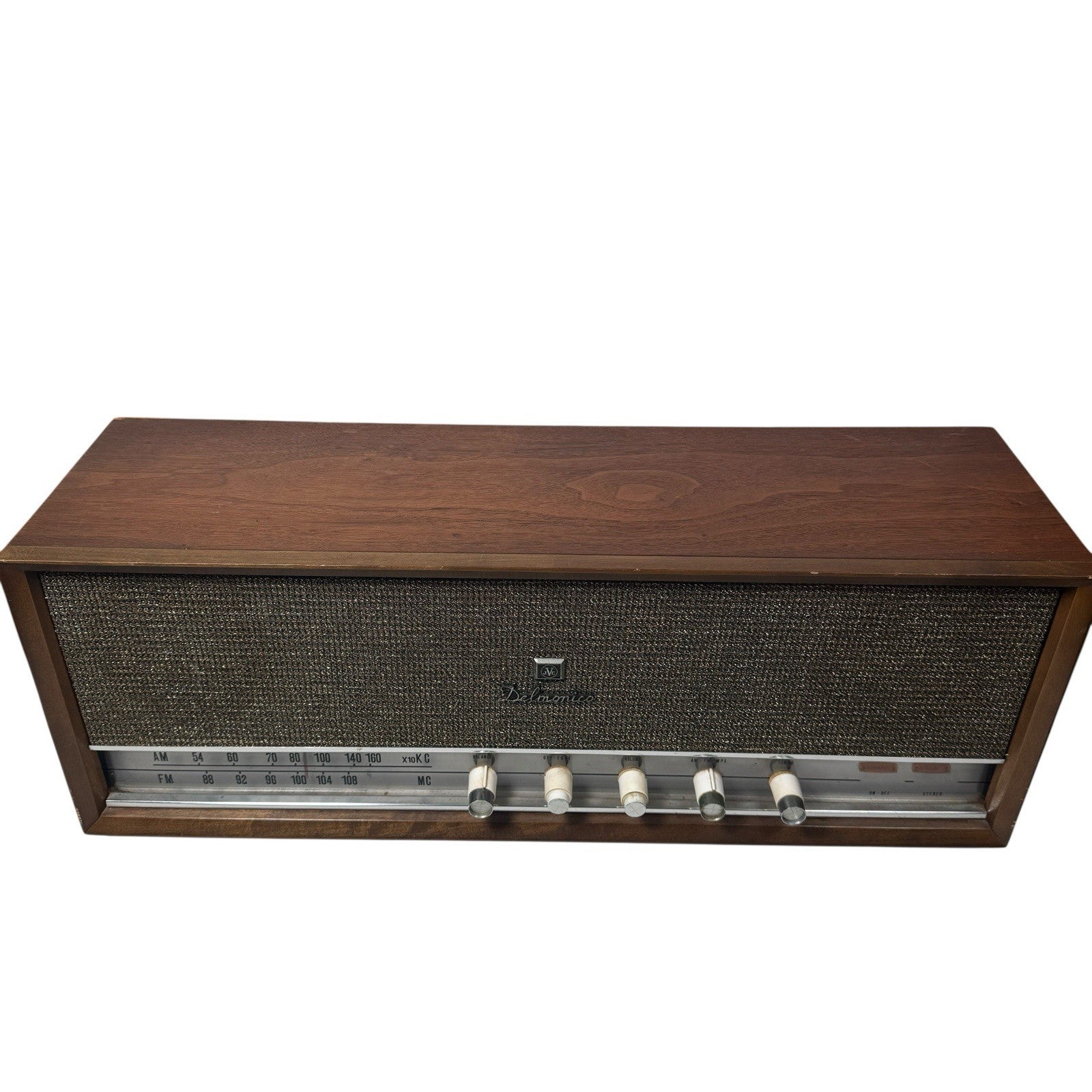 Vintage Delmonico Tube Radio FMS-411 Made In Japan AS IS No Power
