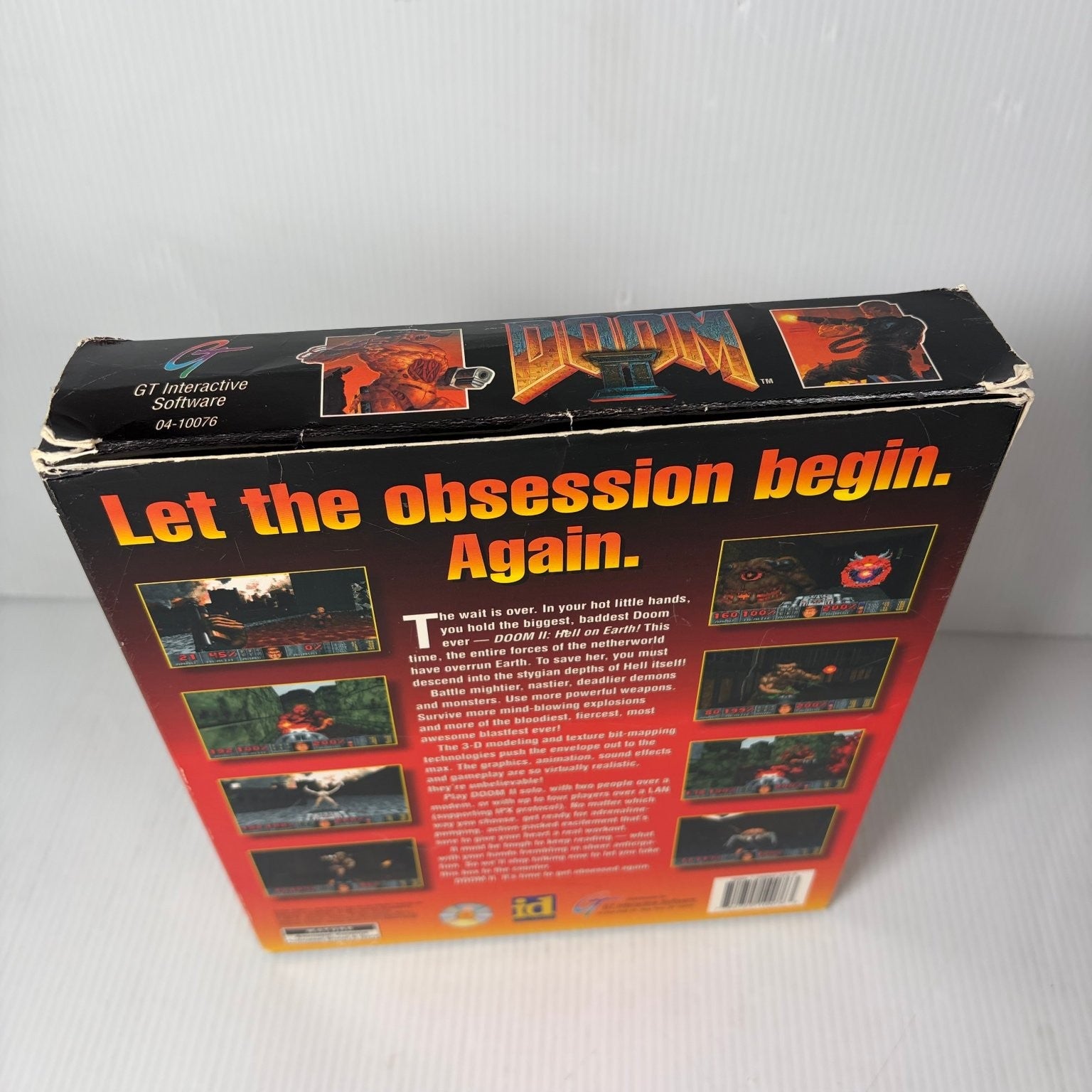 DOOM II: Hell on Earth Big Box PC Complete Video Game id Software FPS Windows 95