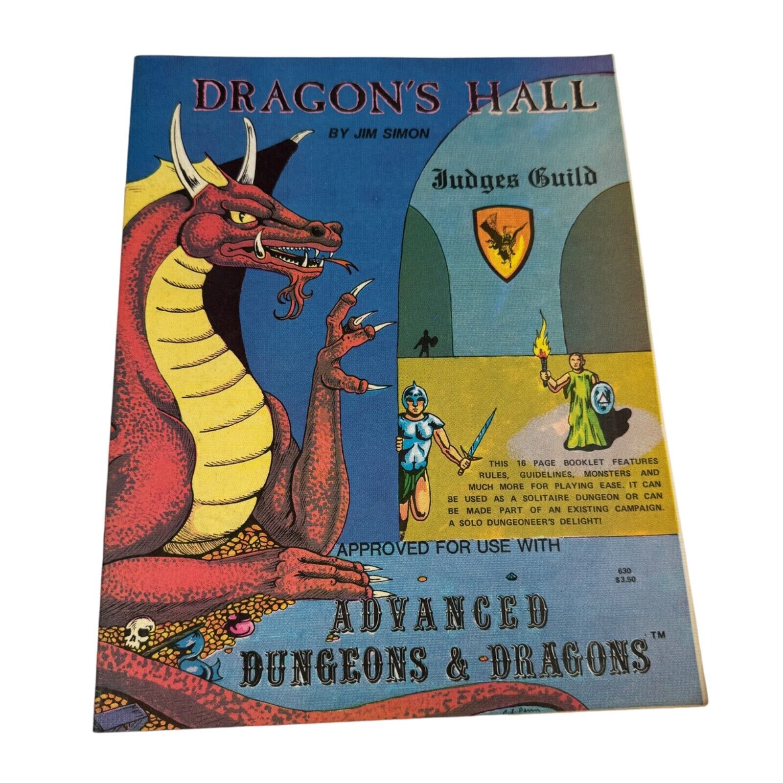 Judges Guild D&D Module Dragon's Hall EX