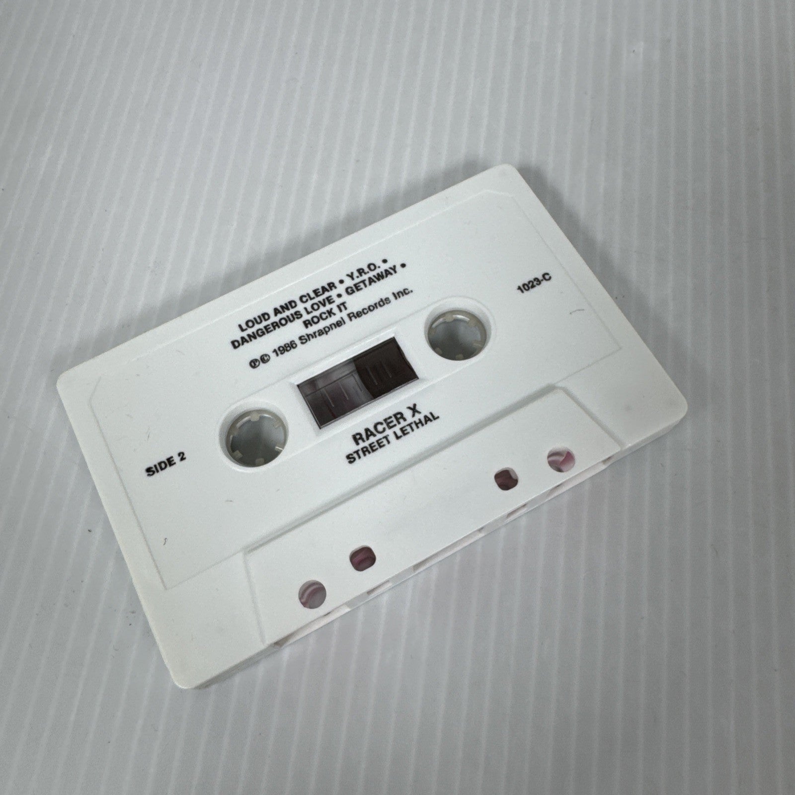 Cassette RACER X Street Lethal w/Paul Gilbert 1986 Heavy Metal Speed Shrapnel Re