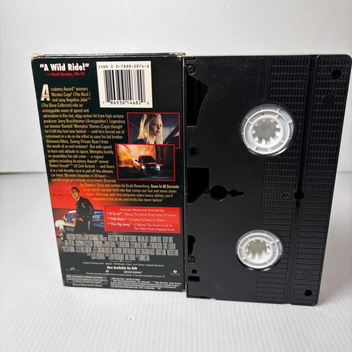 Gone in 60 Seconds VHS 2000 Action Thriller Bonus Edition Touchstone
