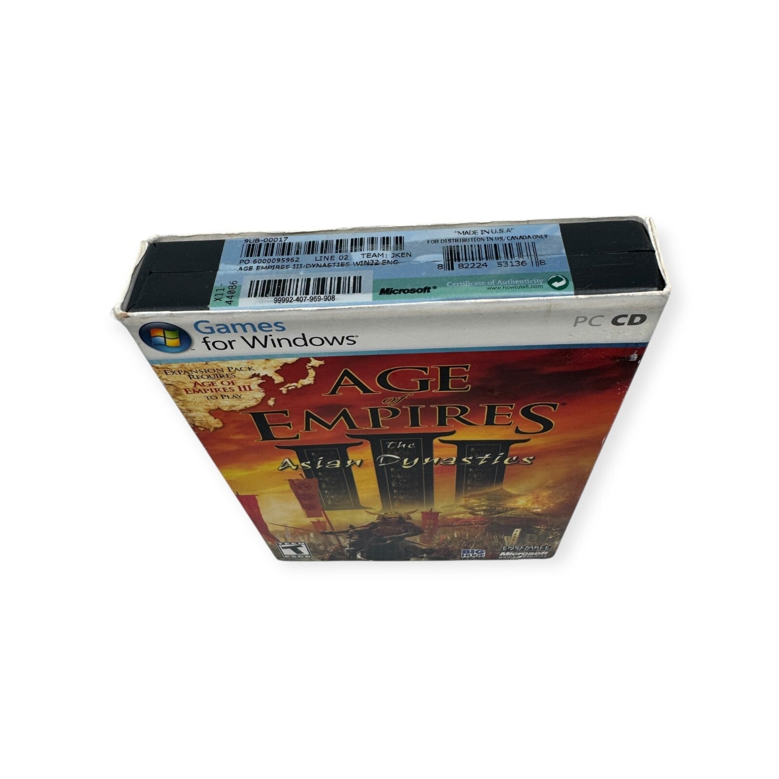 Age of Empires III: The Asian Dynasties (PC, 2007) Complete w/ product key