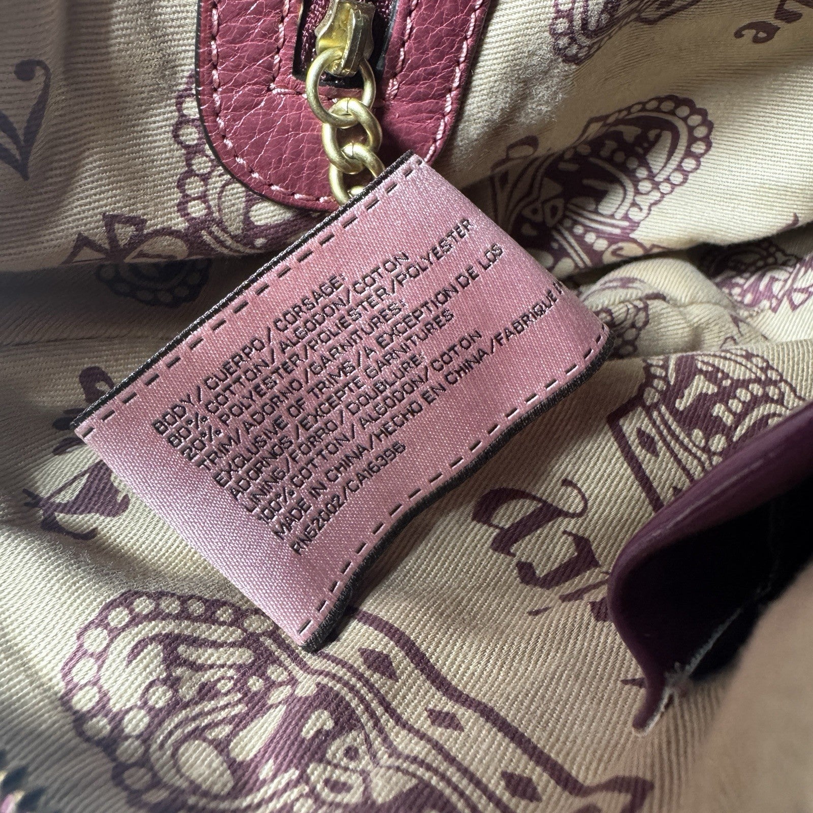 Vintage Juicy Couture Y2K JC Studs The Countryside Hobo Pink Shoulder Purse