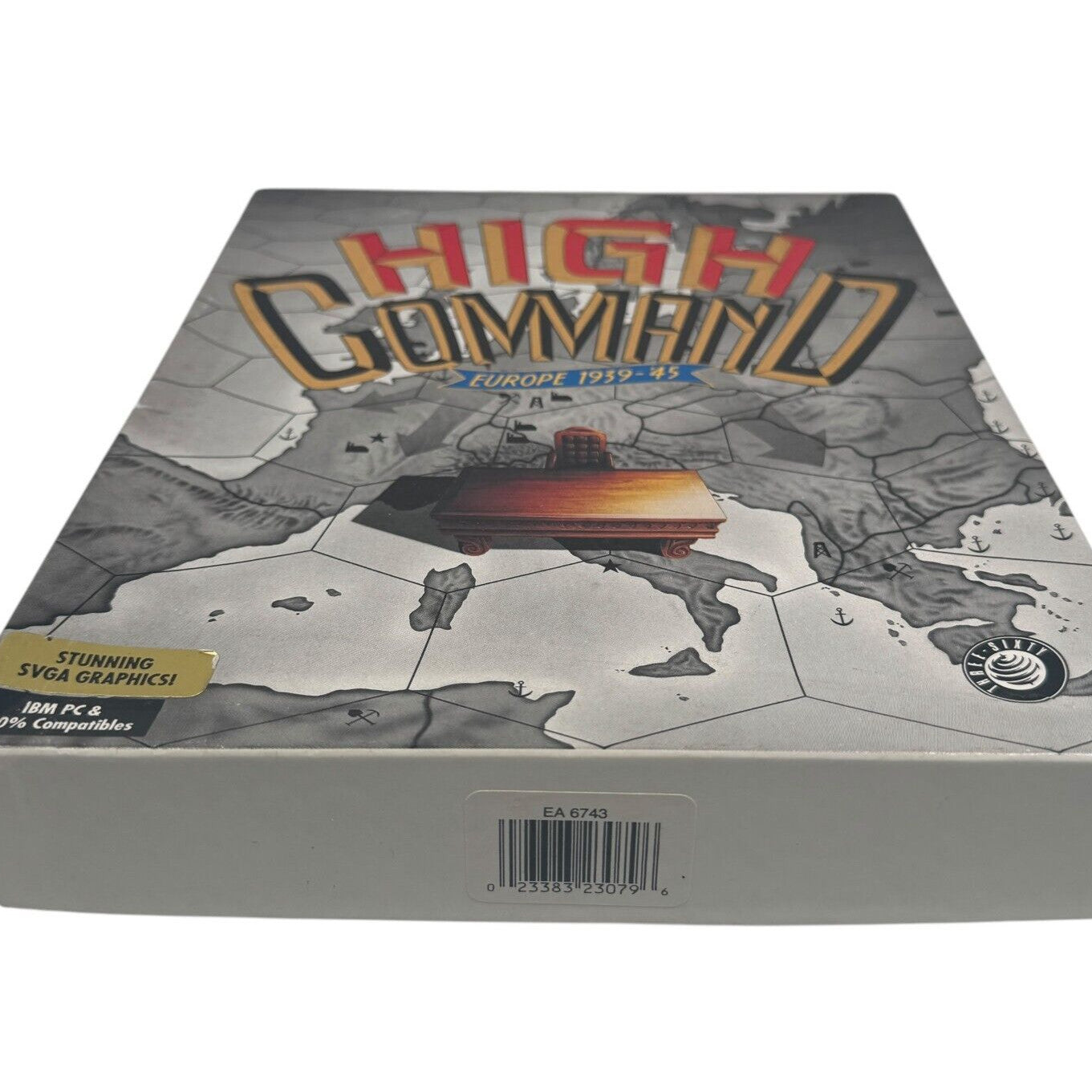 High Command Europe 1939-45 Big Box PC DOS War Game w/ 3.5" Discs Complete 1993