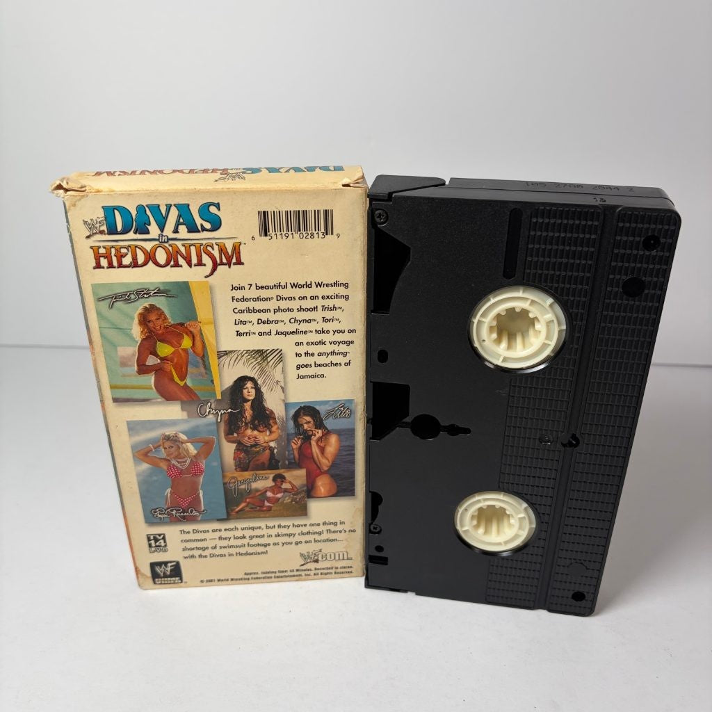 WWF Divas in Hedonism VHS 2001 Trish Stratus Lita Chyna Wrestling Home Video