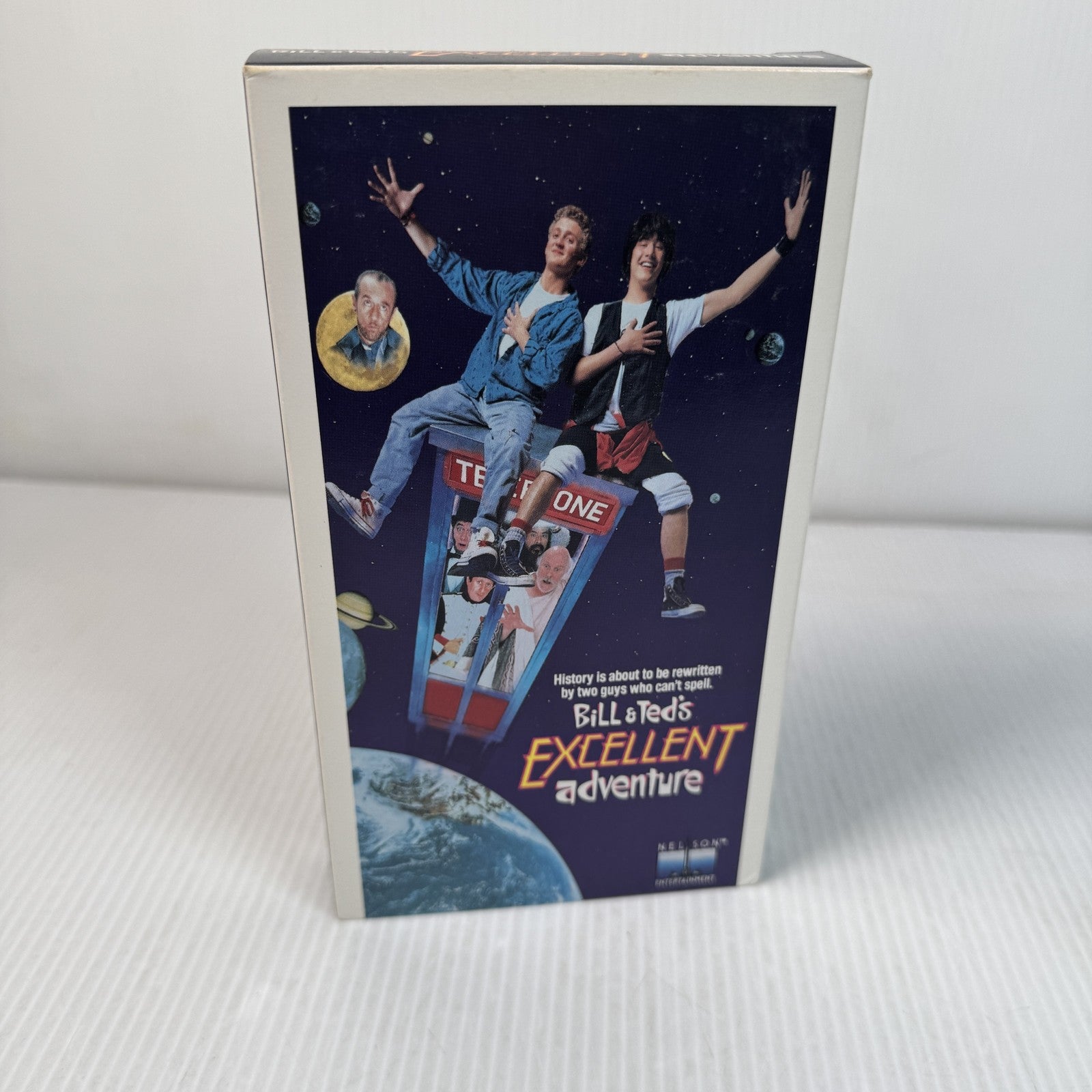Vintage Bill & Ted's Excellent Adventure VHS 1989 Keanu Reeves Comedy Sci-Fi Mov