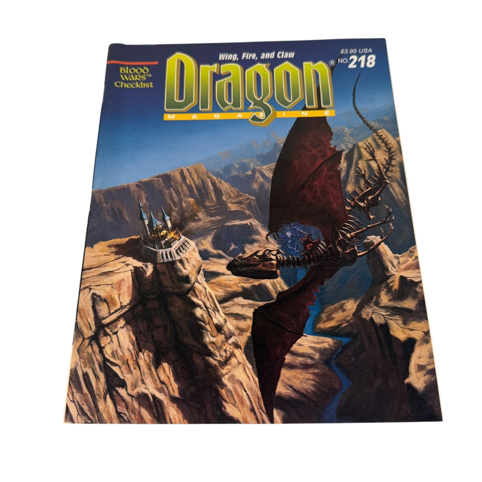 Vintage Dragon Magazine Issue 218 June 1995 Dungeons & Dragons Fantasy RPG TSR